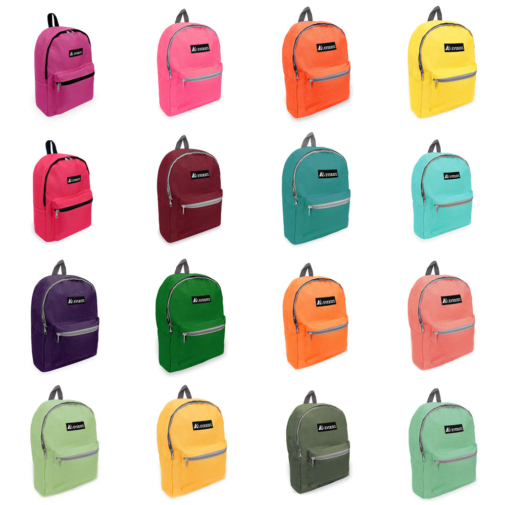 Basic Backpack in foldable nylon, showcasing its dual zippered compartments and adjustable shoulder strap.