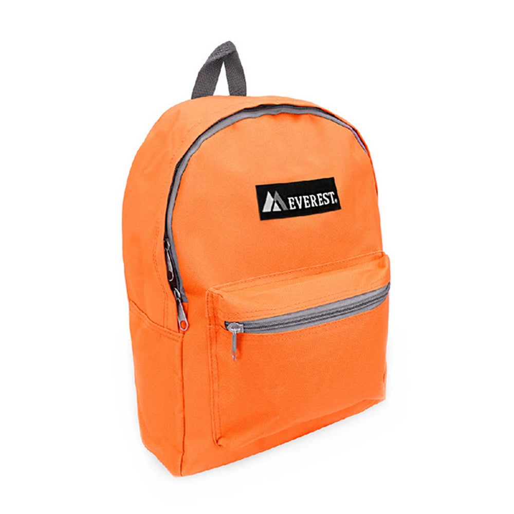 Basic Backpack in foldable nylon, showcasing its dual zippered compartments and adjustable shoulder strap.