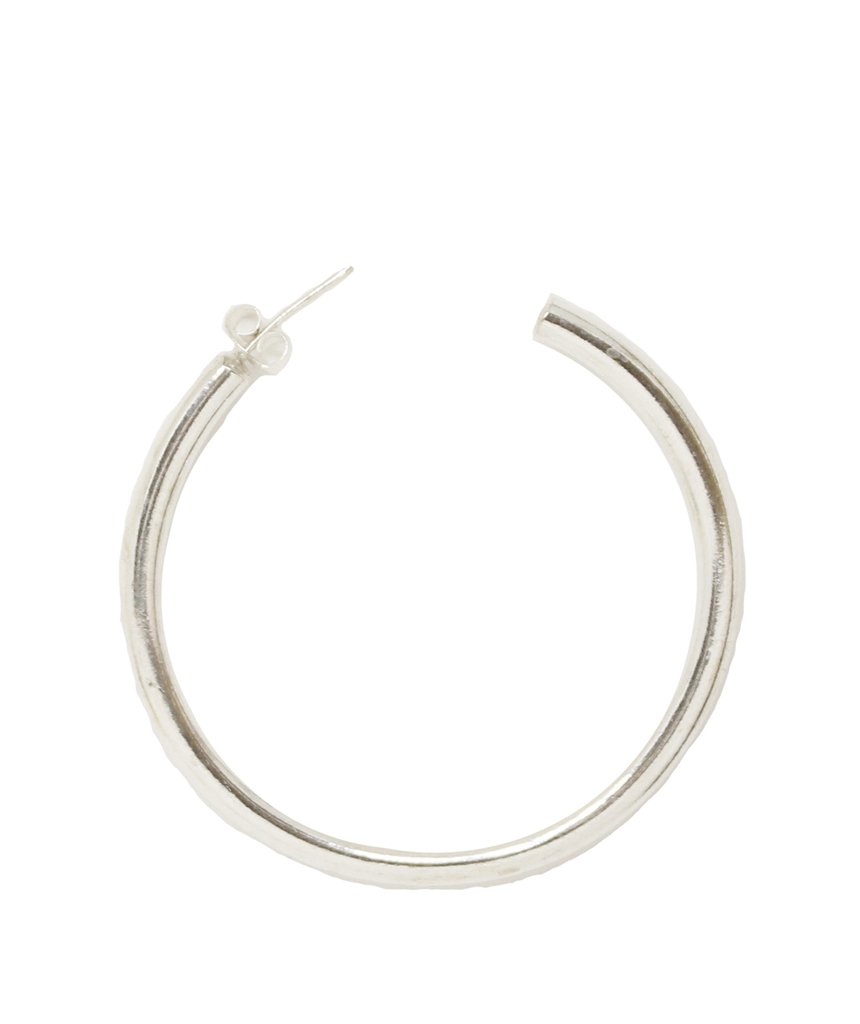 A pair of elegant Basic Semi-Open Hoop Earrings in gold and silver, showcasing their classic design and hypoallergenic features.