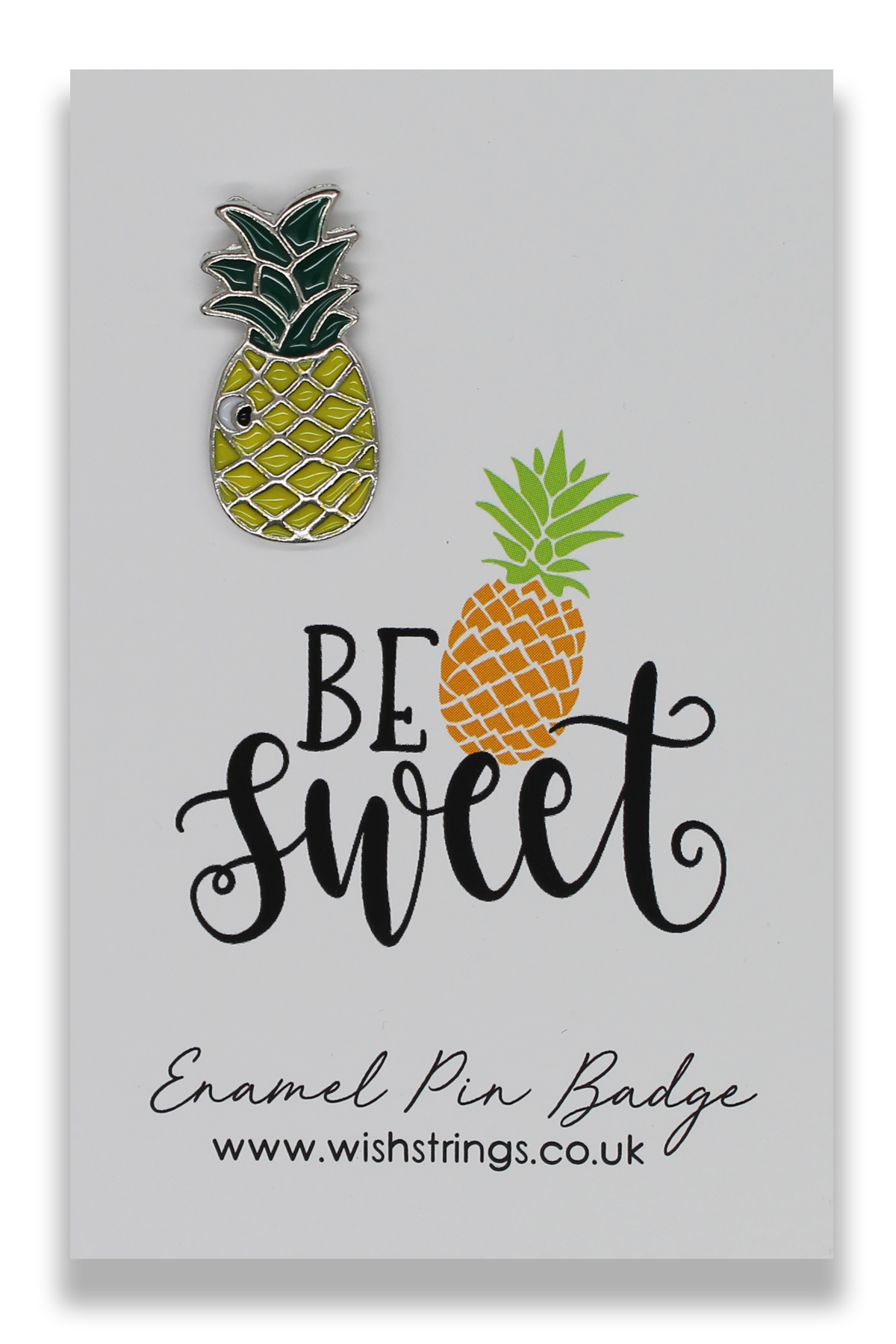 BE SWEET Pin Badge featuring quirky graphics and empowering words, designed in enamel, perfect for jackets and handbags.