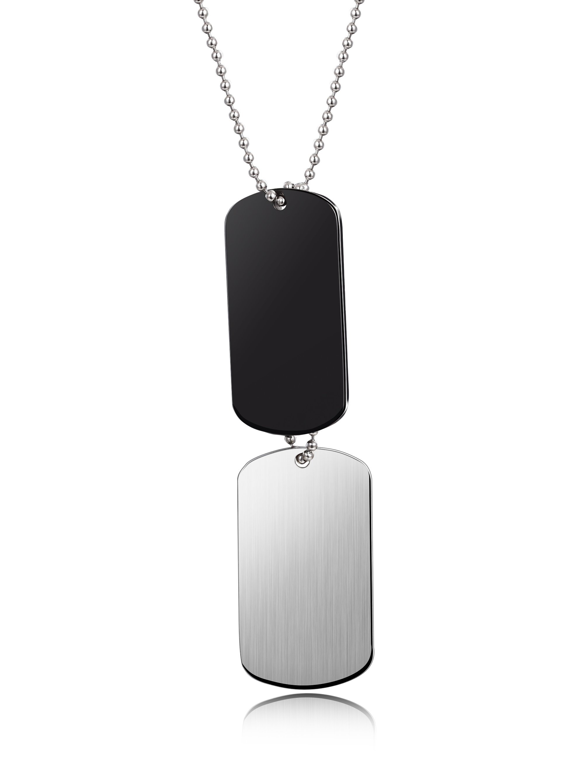 Bespoke Tag Pendant Necklace made of 316L surgical stainless steel with 14K gold PVD plating, showcasing its elegant design and durability.