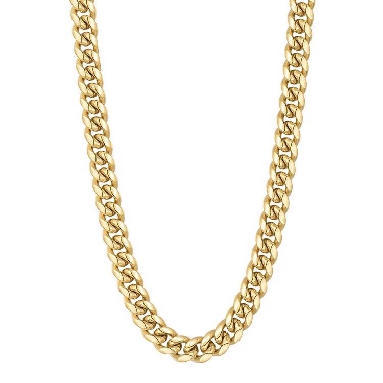 Blaire Chunky Chain Necklace featuring 18k gold plating over stainless steel, showcasing a bold and stylish design.