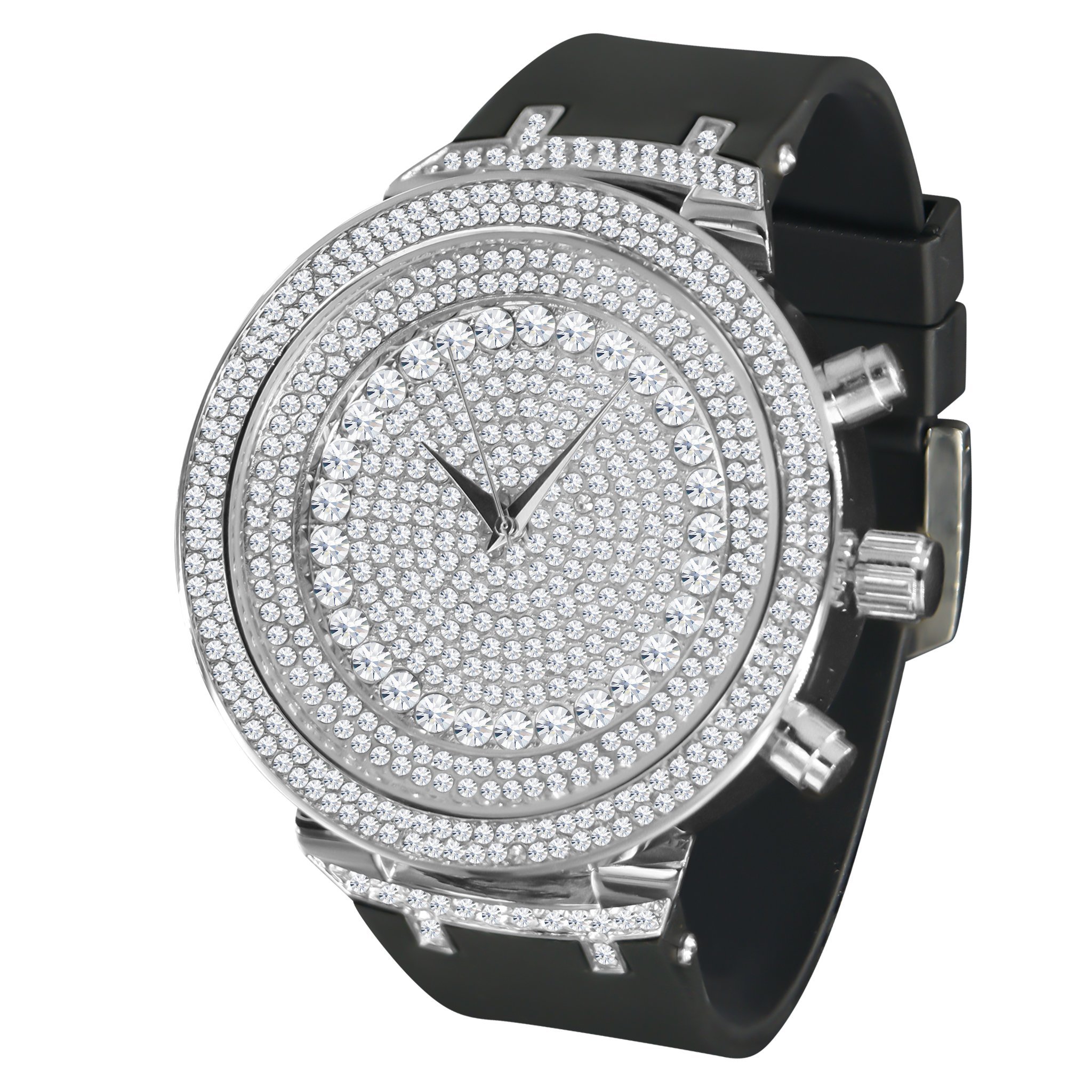 Bling Watch 561031 showcasing its elegant design and bling details, featuring a 48mm case height and 13mm thickness.