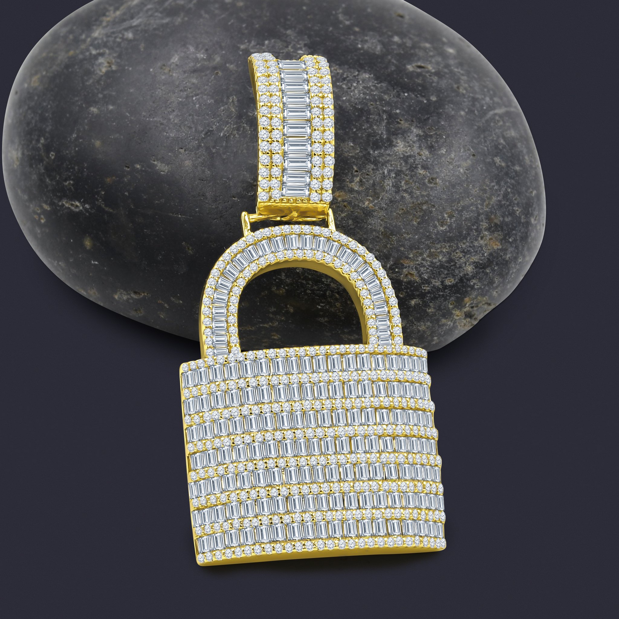 BOLT Silver Pendant featuring intricate design with cubic zirconia stones, crafted from 925 sterling silver.