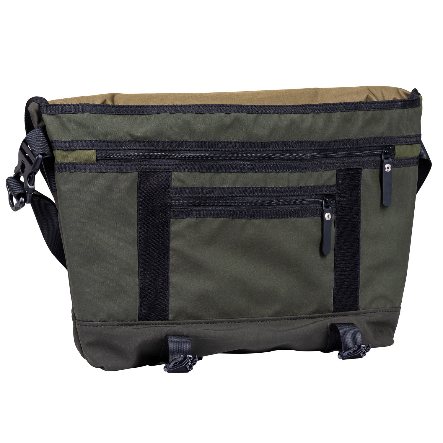 Bradley Upcycled Water Resistant Bike Messenger Bag made from reclaimed materials, featuring adjustable straps and a padded laptop compartment.