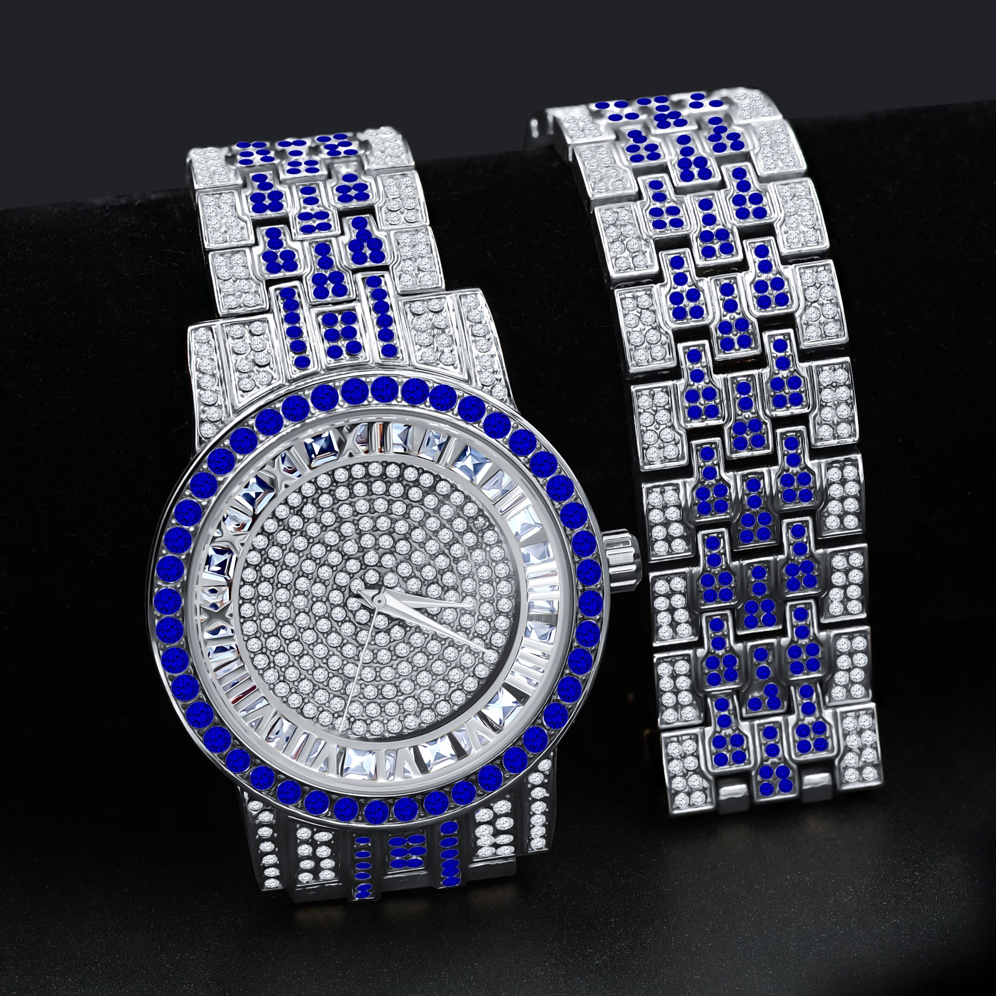 CANDIDUS Watch Set I 5307256 featuring crystal stones, two-toned design, and elegant bracelet.