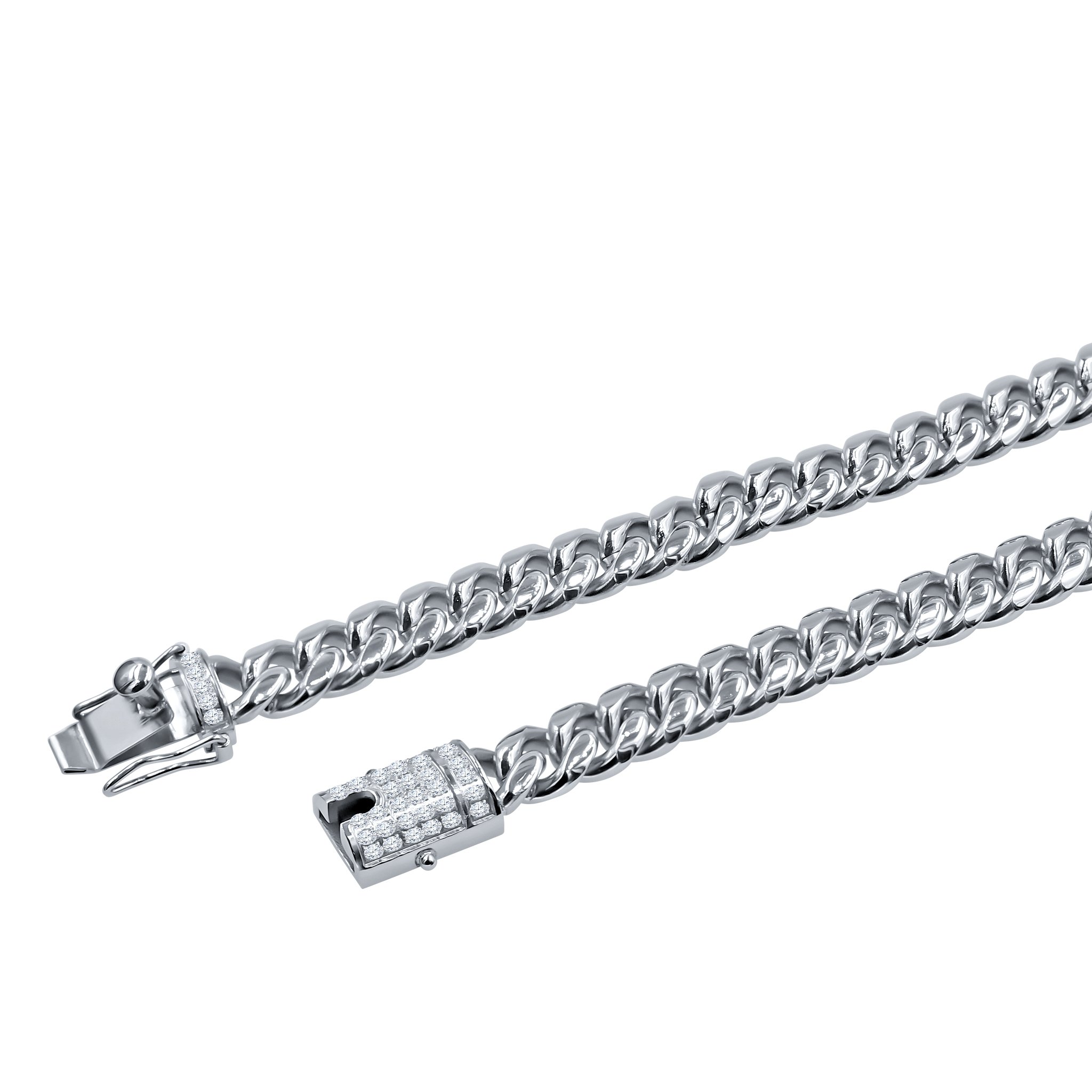 CANDOR Stainless Steel Chain with a 7 mm width, available in 20 and 24 inches, showcasing its sleek and stylish design.