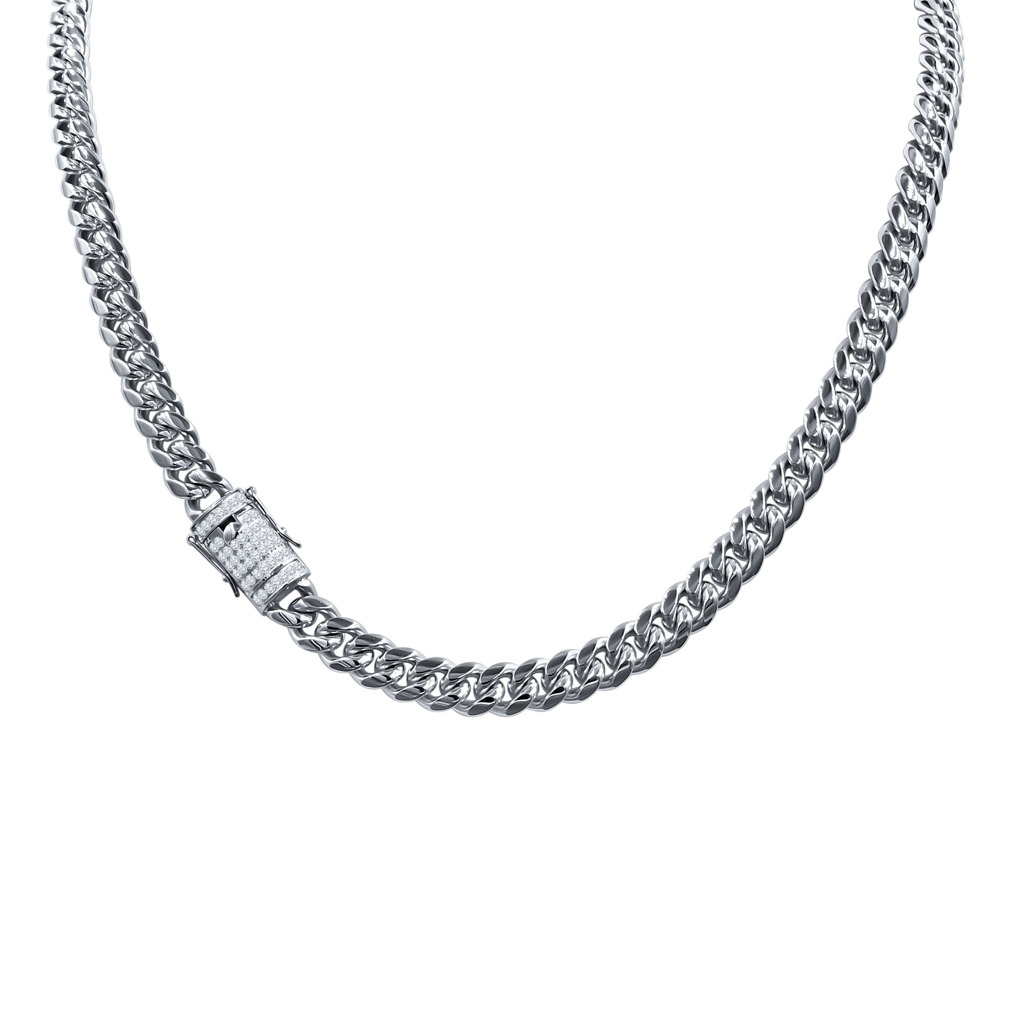 CANDOR Stainless Steel Chain with a 7 mm width, available in 20 and 24 inches, showcasing its sleek and stylish design.