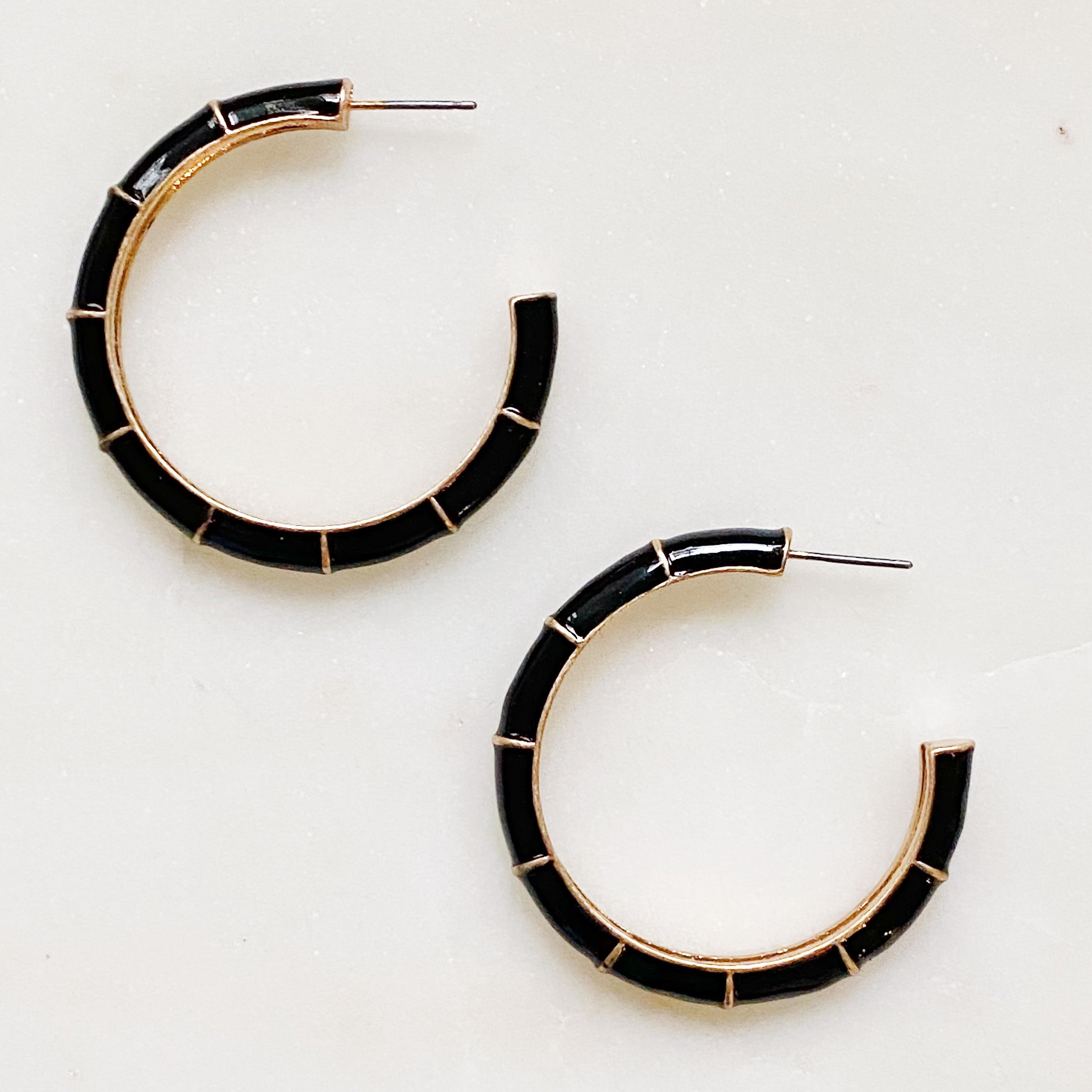 Candy Drop Colored Hoop Earrings featuring vibrant enamel finish and gold plated alloy metal, perfect for everyday wear.