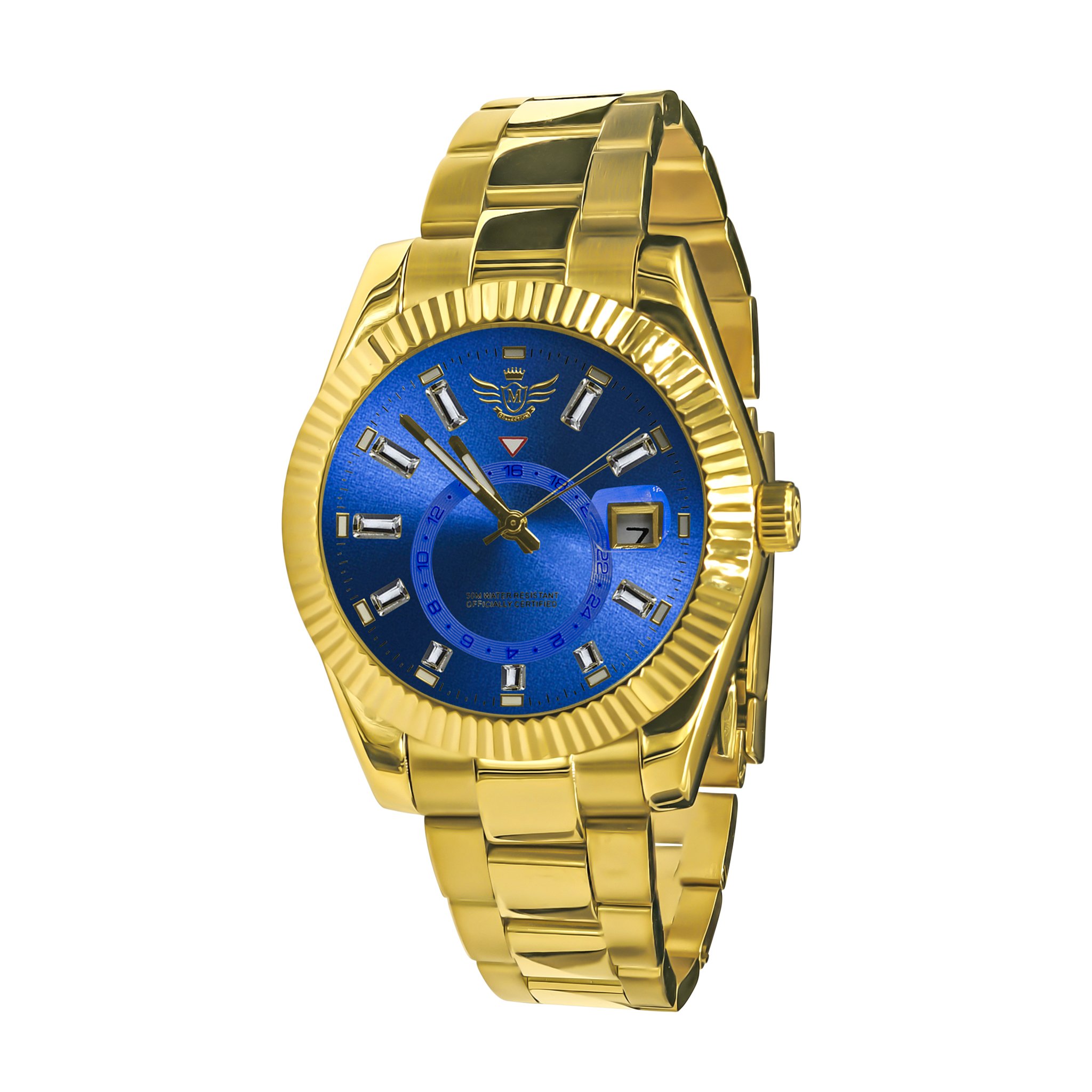 CARITAS Steel Watch I 5306913 featuring a bling metal design and polished bracelet, showcasing a refulgent dial.