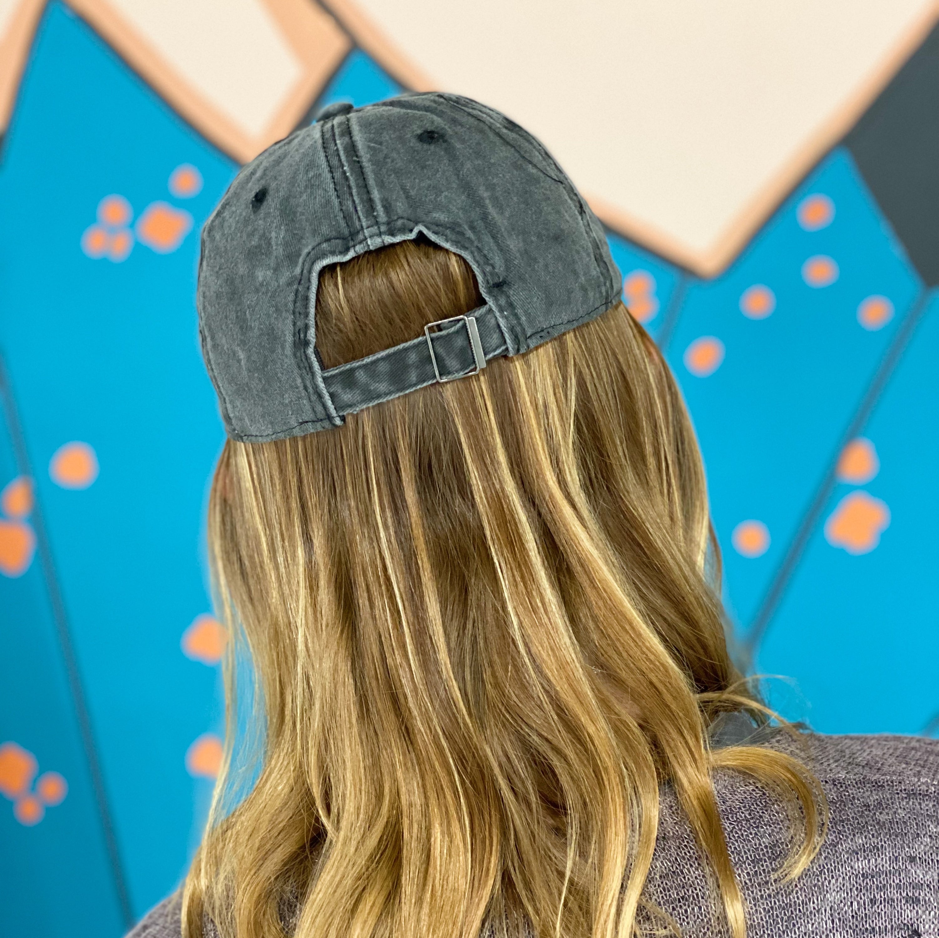 Cool Mom Ball Cap in dark gray with white embroidery, featuring a curved bill and adjustable strap, perfect for stylish moms.