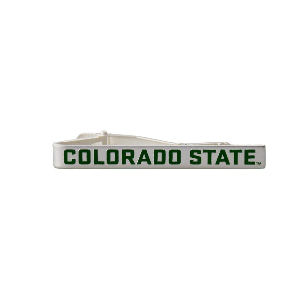 Colorado State University Rams Silver Tie Bar with brushed silver finish, stylish and trendy accessory for fans.