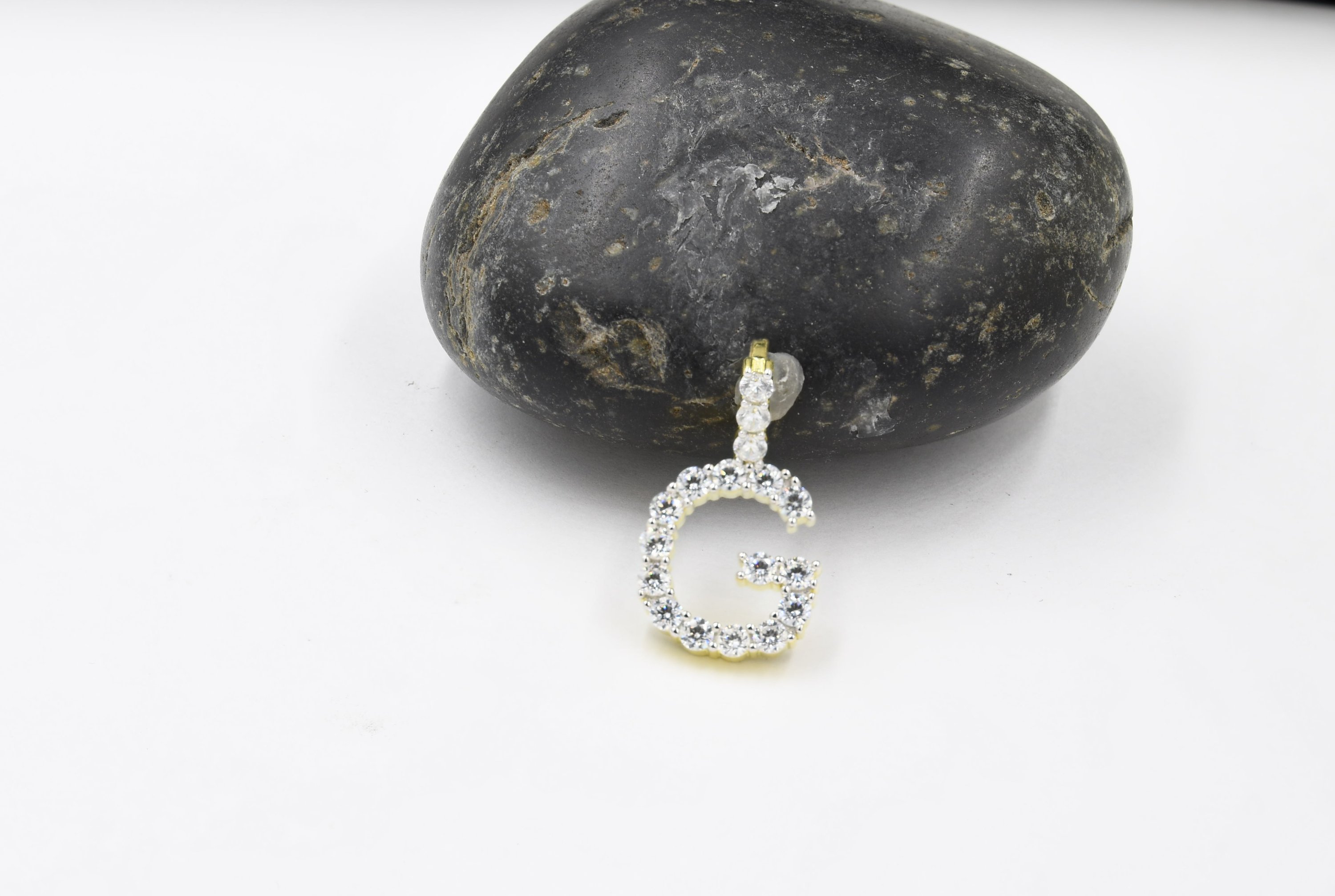 ABSEY LOCKET handcrafted 925 sterling silver pendant with cubic zircon stones, showcasing elegance and charm.