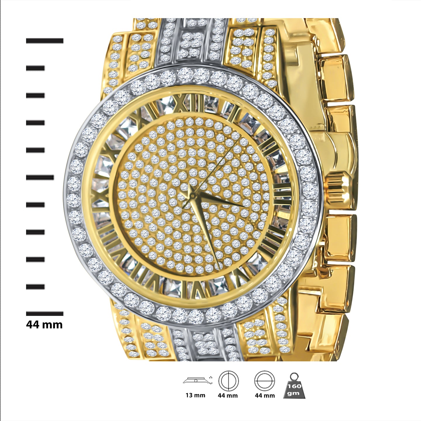 CANDIDUS Watch Set I 5307242 featuring crystal stones, two-toned design, and elegant round dial.