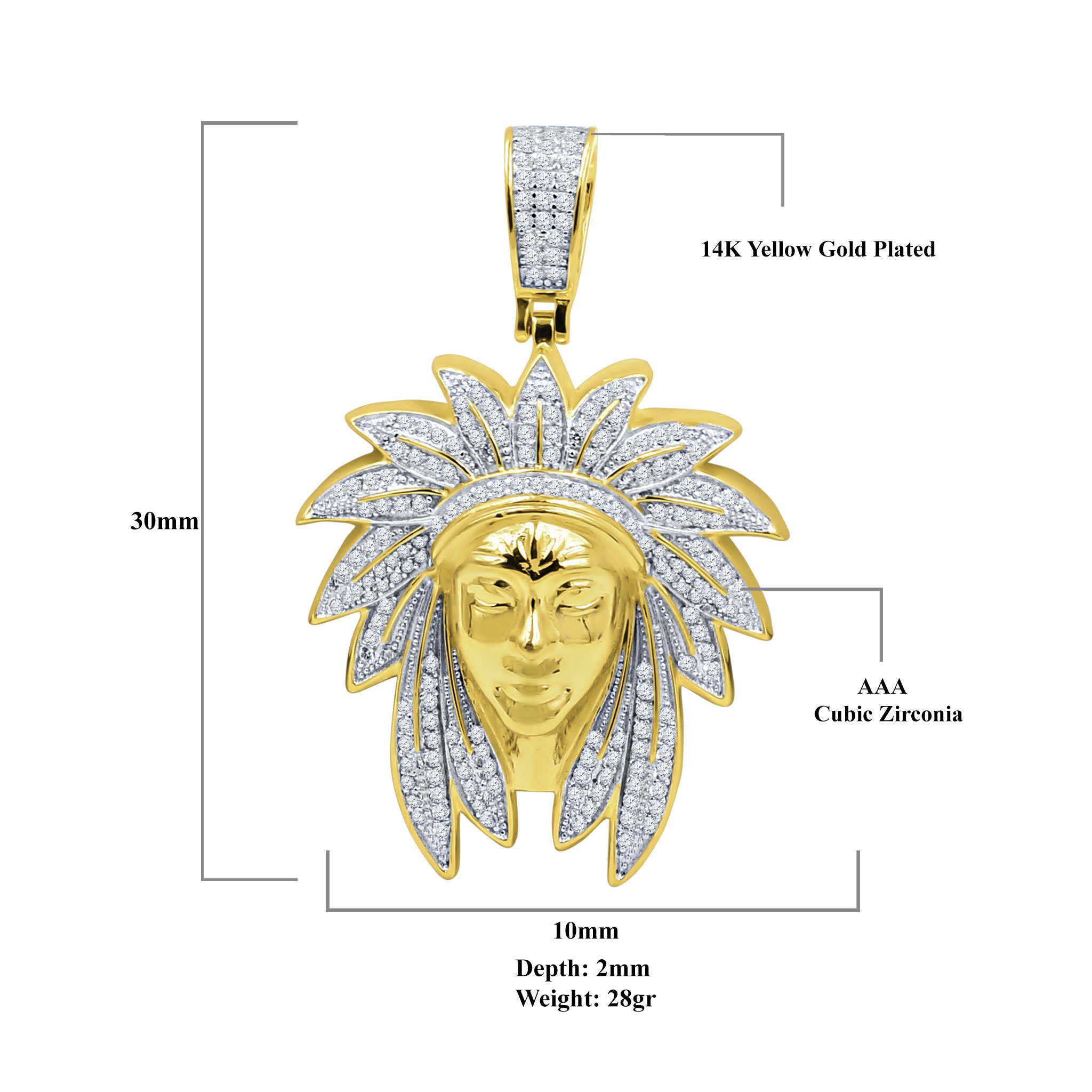 CORPORAL Silver Pendant featuring cubic zirconia stones, crafted from 925 sterling silver, showcasing elegance and charm.