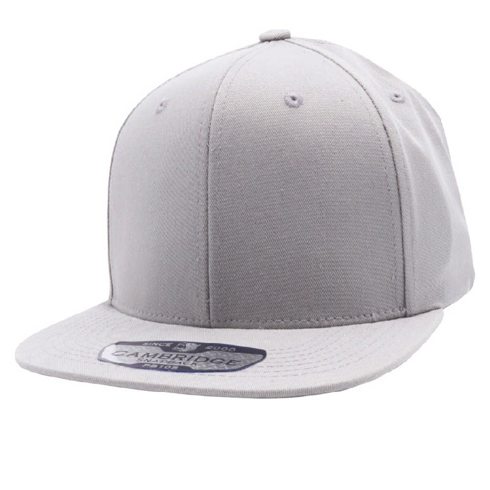 A pack of six stylish cotton snapback caps in various colors, featuring a high profile and flat visor design.