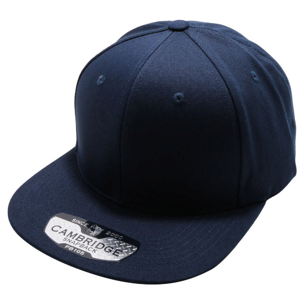 A pack of six stylish cotton snapback caps in various colors, featuring a high profile and flat visor design.