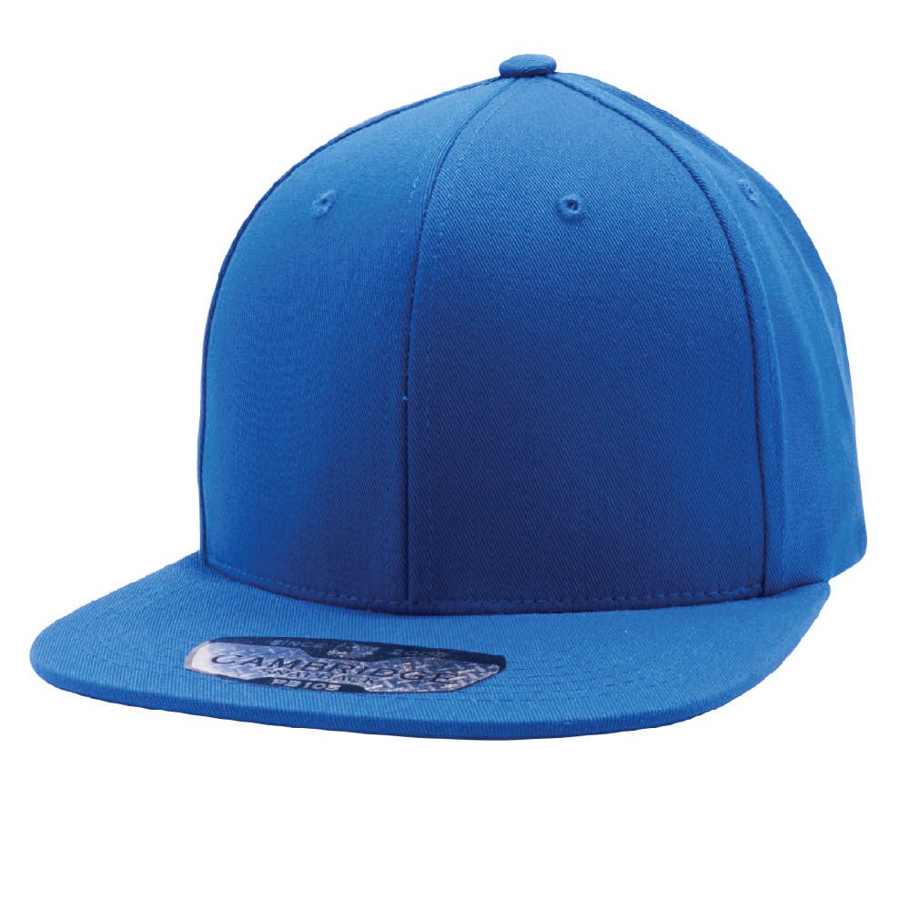 A pack of six stylish cotton snapback caps in various colors, featuring a high profile and flat visor design.