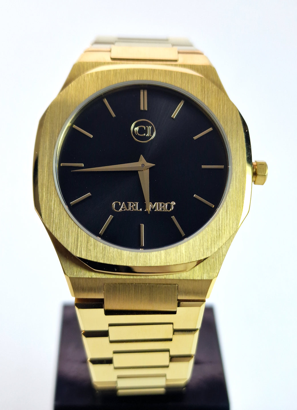 CRLi Canton Oro Watch featuring a stainless steel design with a 41mm dial and folding clasp.