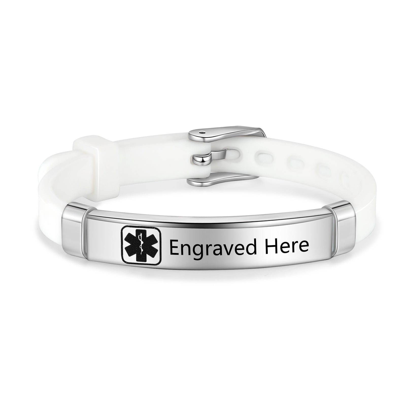 Custom Children Medical Bracelet in vibrant colors, made of stainless steel, designed for safety and personalization.