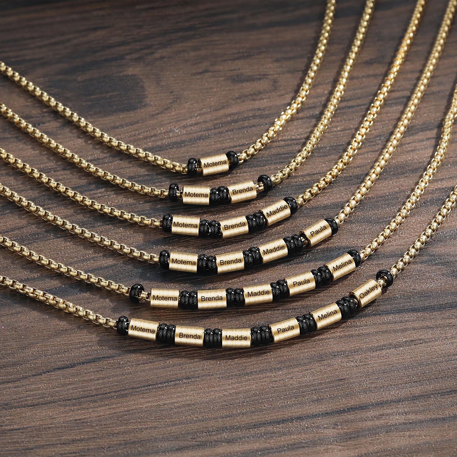 Custom Stainless Steel Men Necklace in gold plating, showcasing personalized design and elegant style.