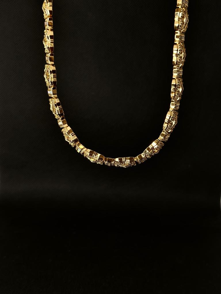 CZ Chain 12MM 20-inch, a stylish and durable jewelry piece, perfect for layering or standalone wear.