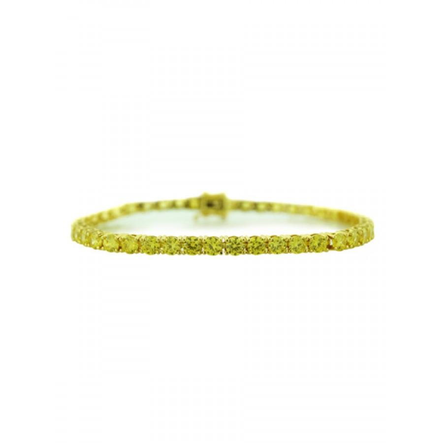 CZ One Row Bracelet featuring sparkling cubic zirconia stones in a sleek design, perfect for any occasion.