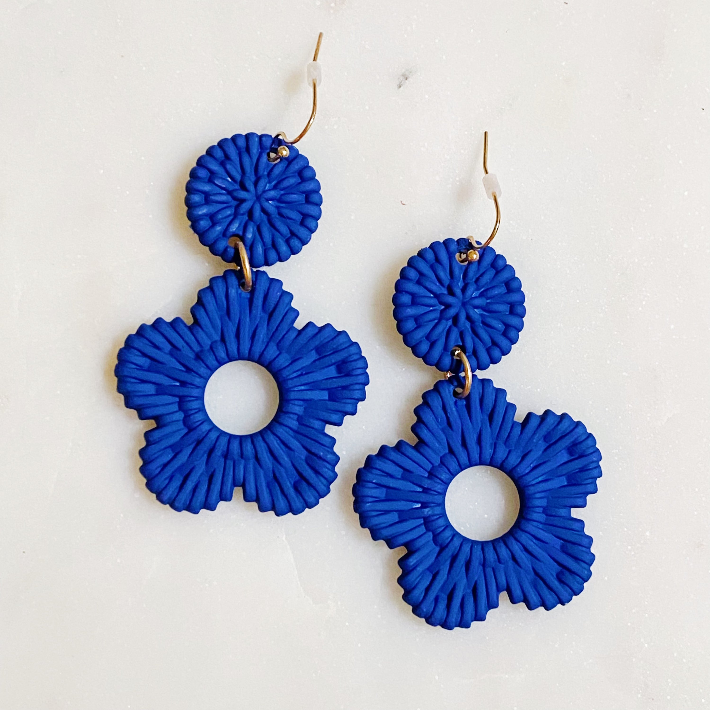 Daisy Drop Game Day Earrings featuring flower detailing, lightweight design, and vibrant colors, perfect for everyday and game day wear.