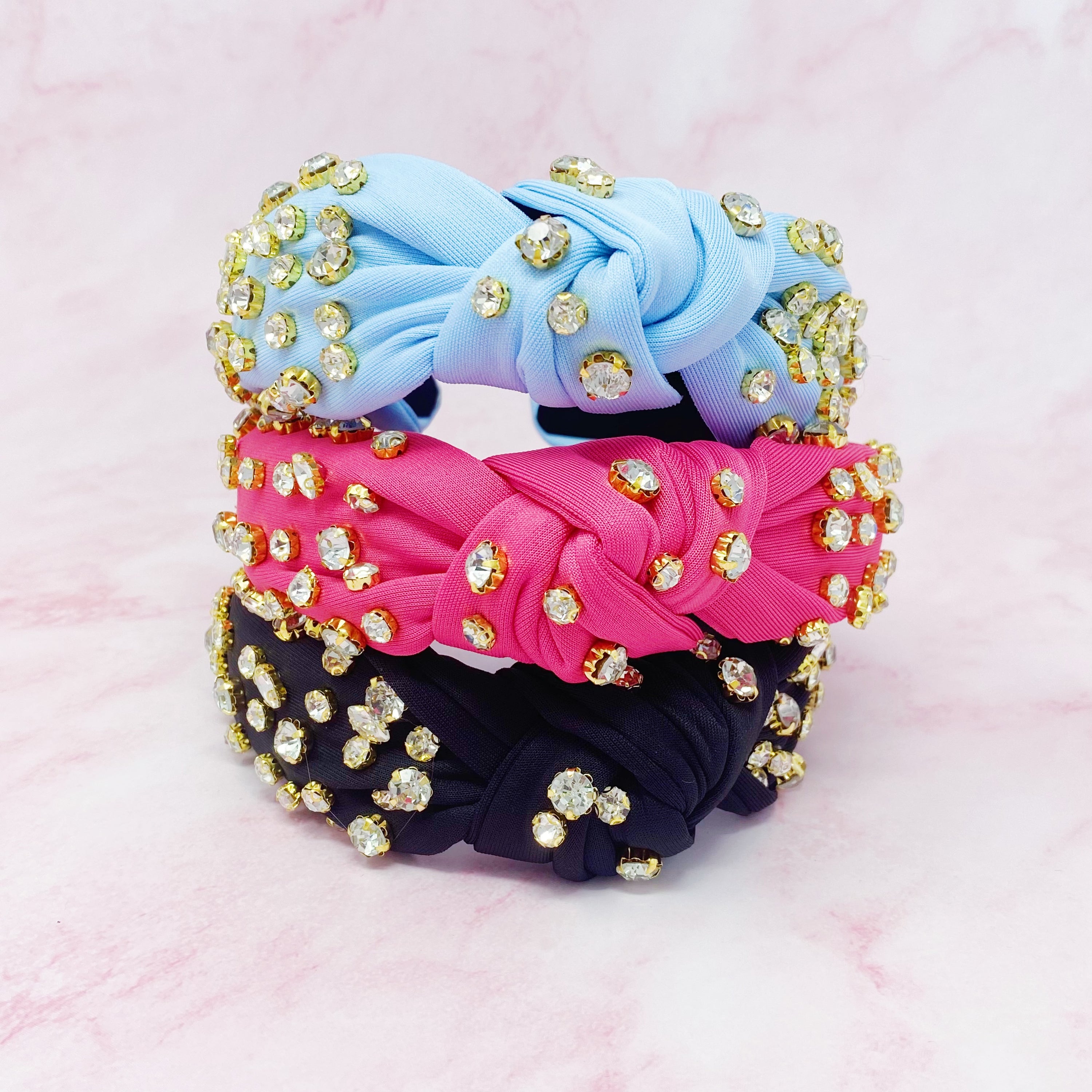 Diamonds All Over Headband featuring vibrant colors and sparkling stones, perfect for adding glamour to any outfit.