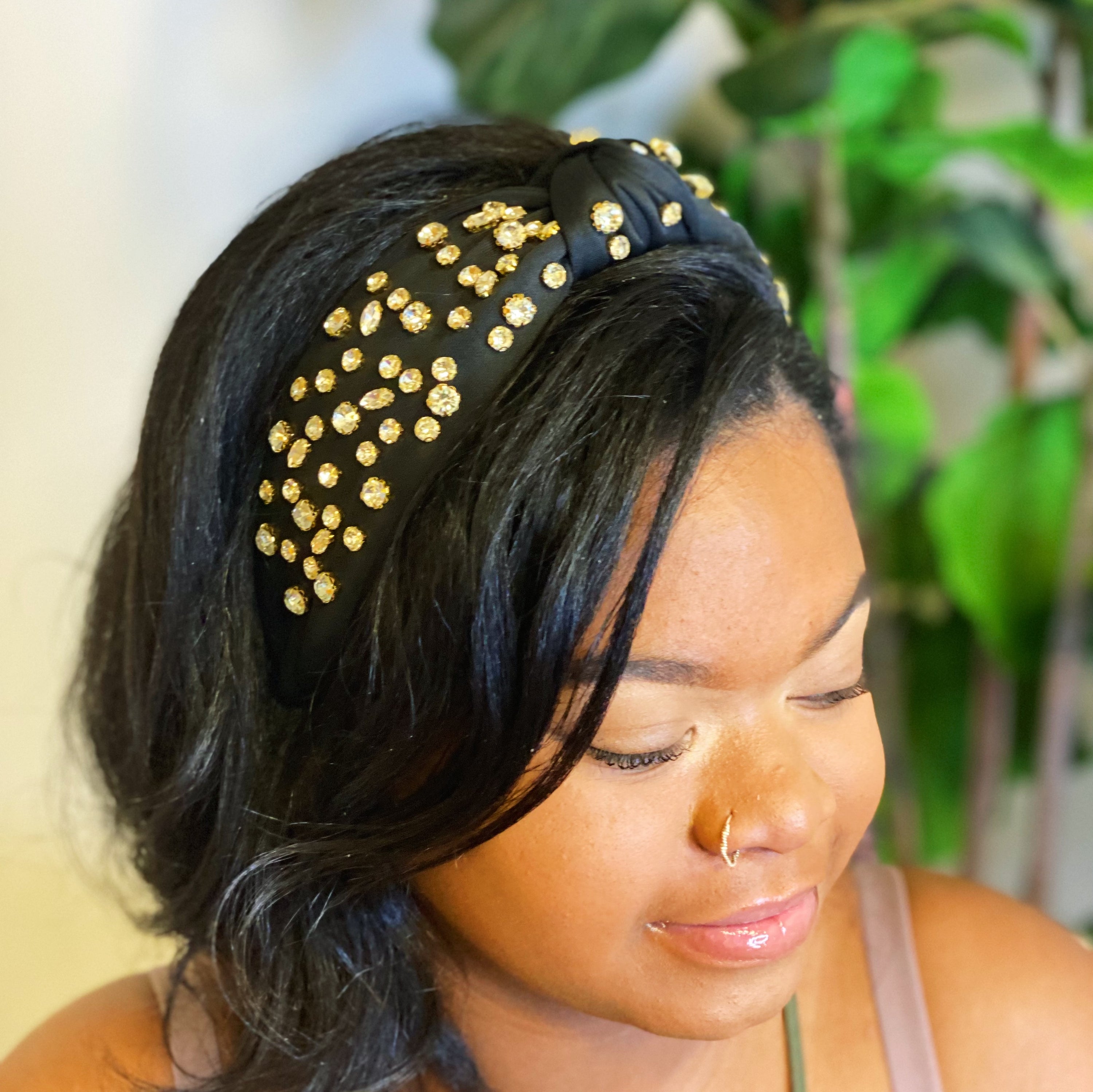 Diamonds All Over Headband featuring vibrant colors and sparkling stones, perfect for adding glamour to any outfit.