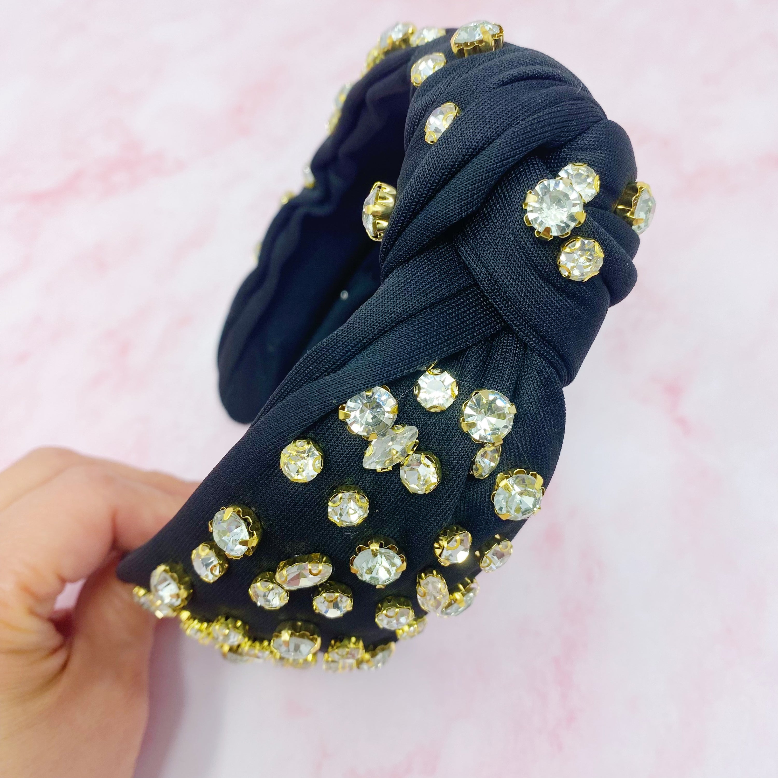 Diamonds All Over Headband featuring vibrant colors and sparkling stones, perfect for adding glamour to any outfit.