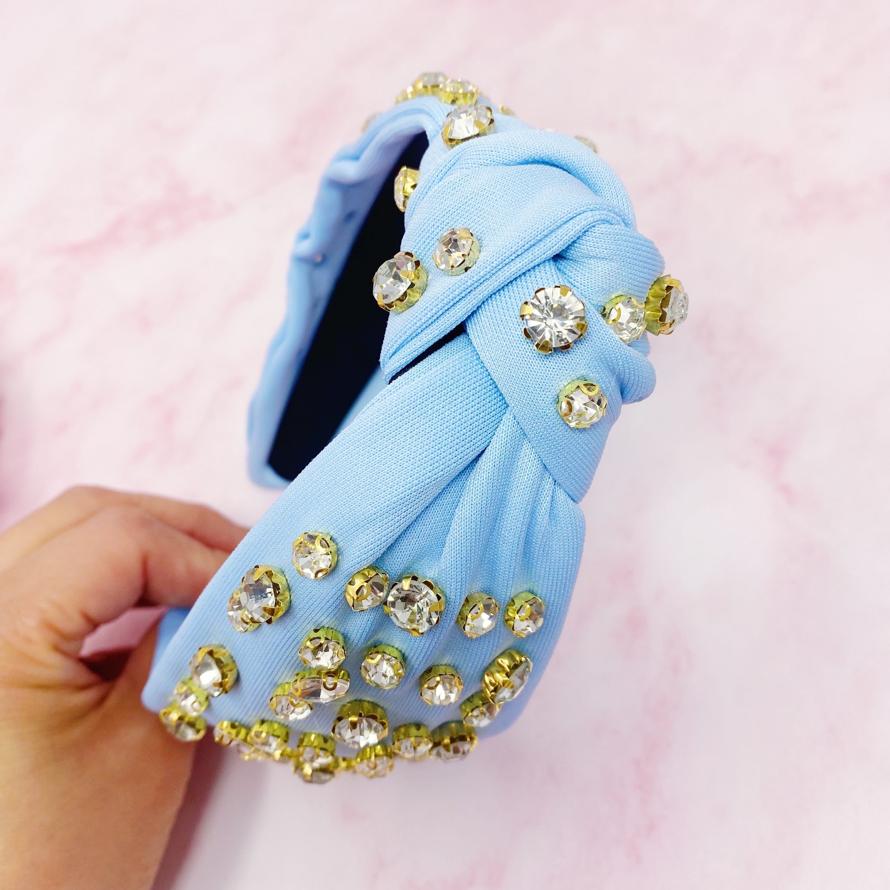 Diamonds All Over Headband featuring vibrant colors and sparkling stones, perfect for adding glamour to any outfit.