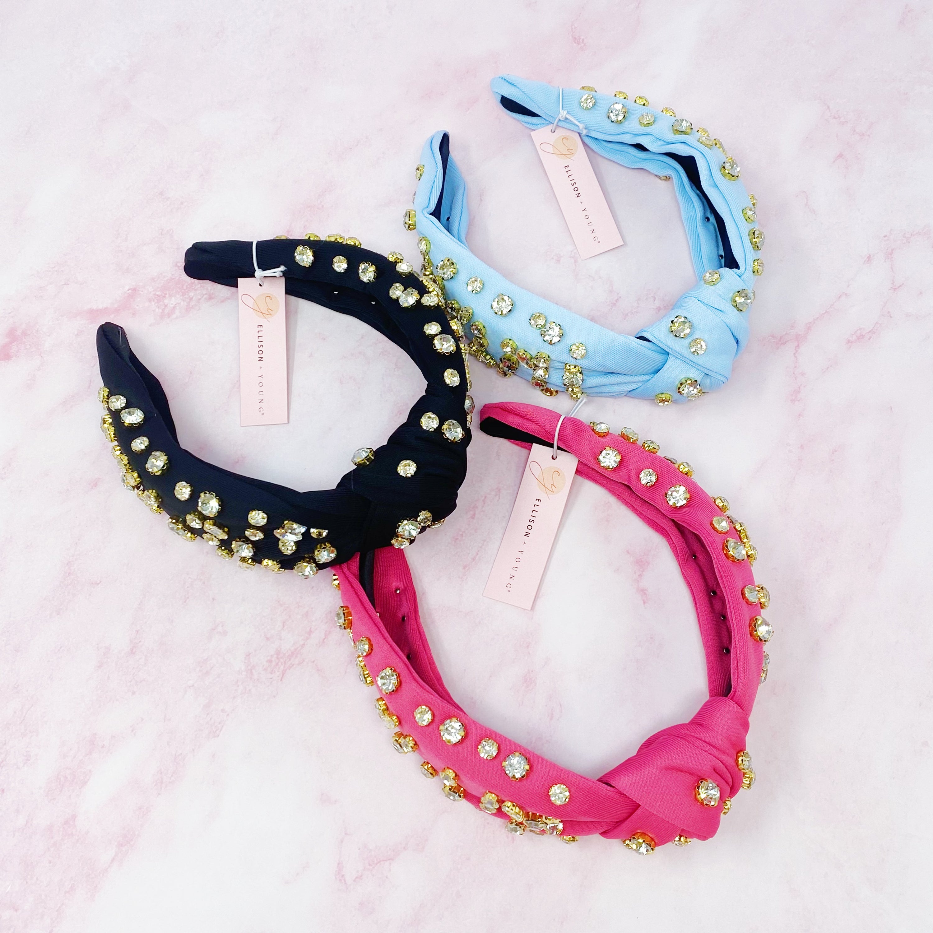 Diamonds All Over Headband featuring vibrant colors and sparkling stones, perfect for adding glamour to any outfit.