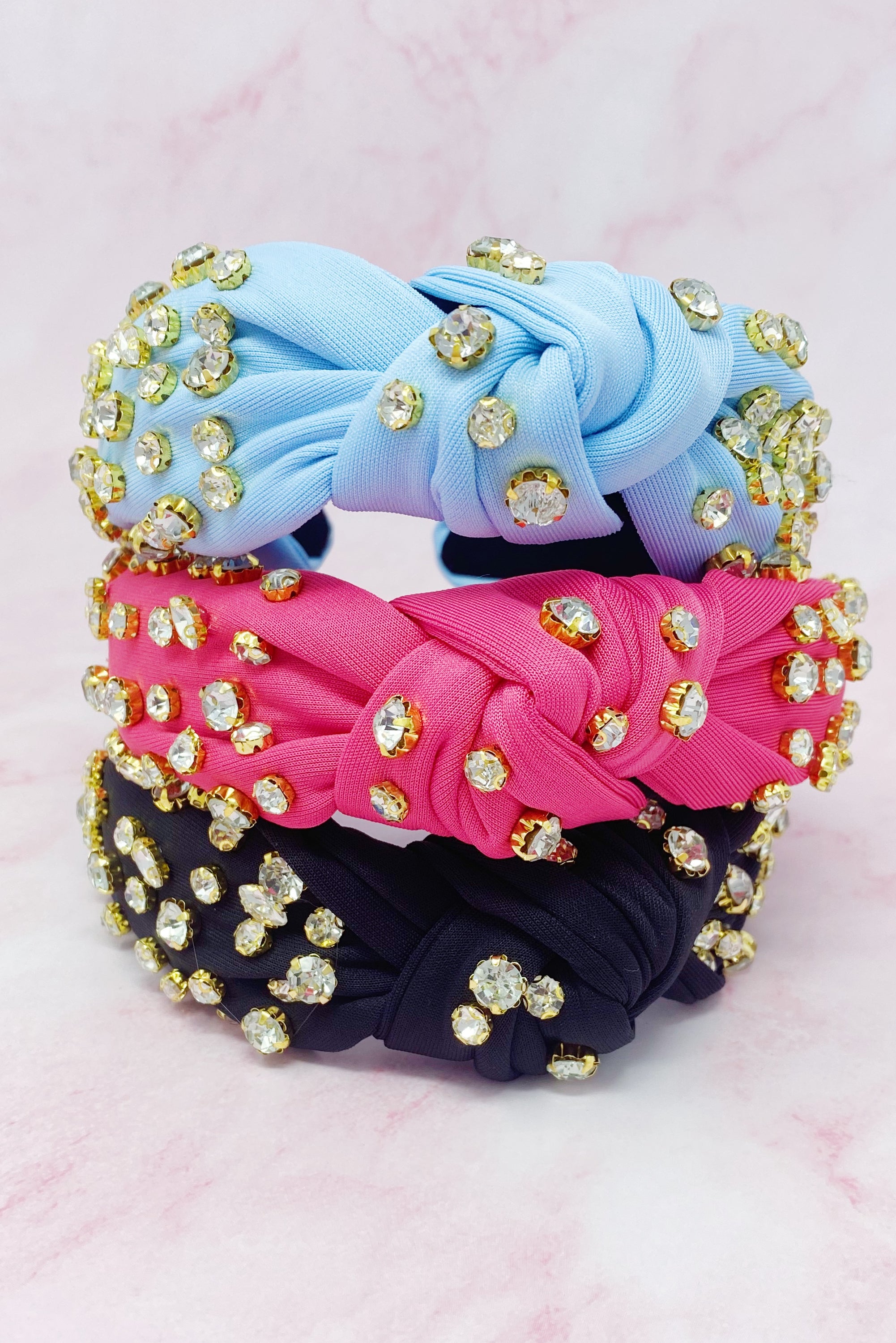 Diamonds All Over Headband featuring vibrant colors and sparkling stones, perfect for adding glamour to any outfit.