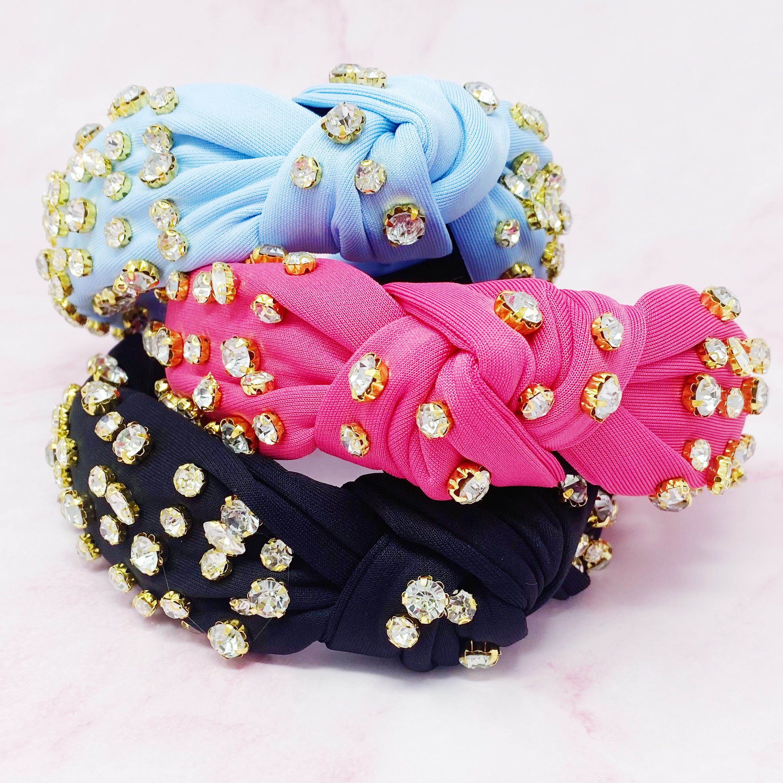 Diamonds All Over Headband featuring vibrant colors and sparkling stones, perfect for adding glamour to any outfit.