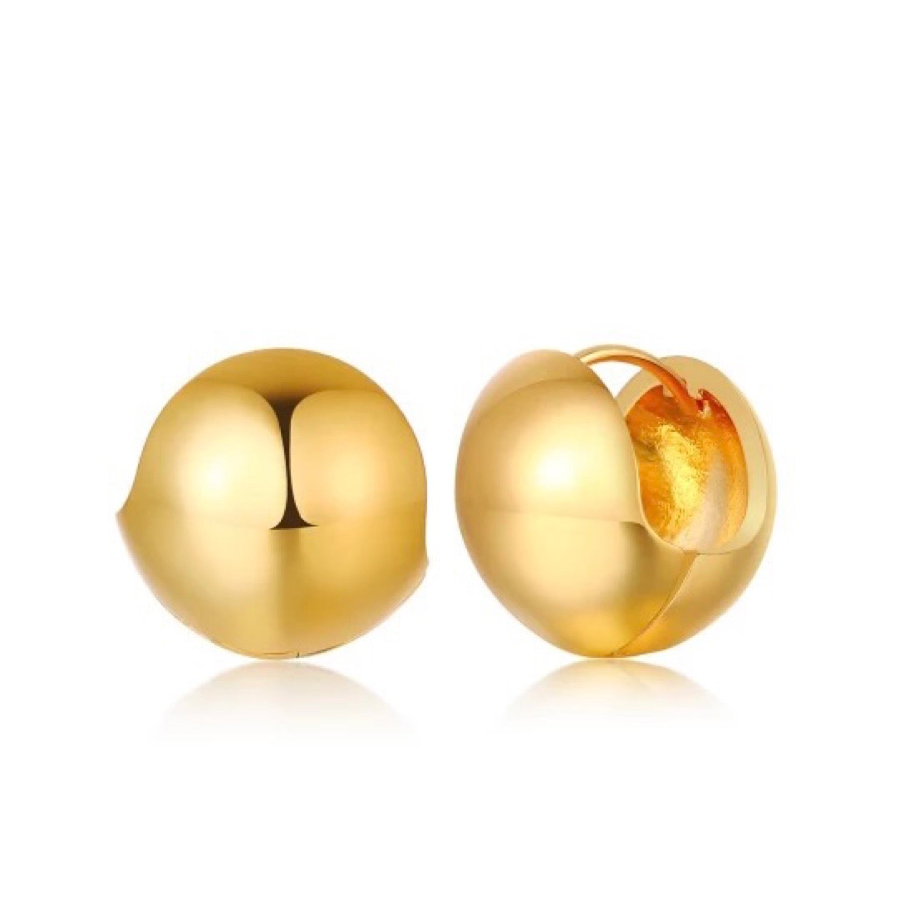 Dottie Earring featuring elegant 18k gold plated stud design, perfect for any occasion.