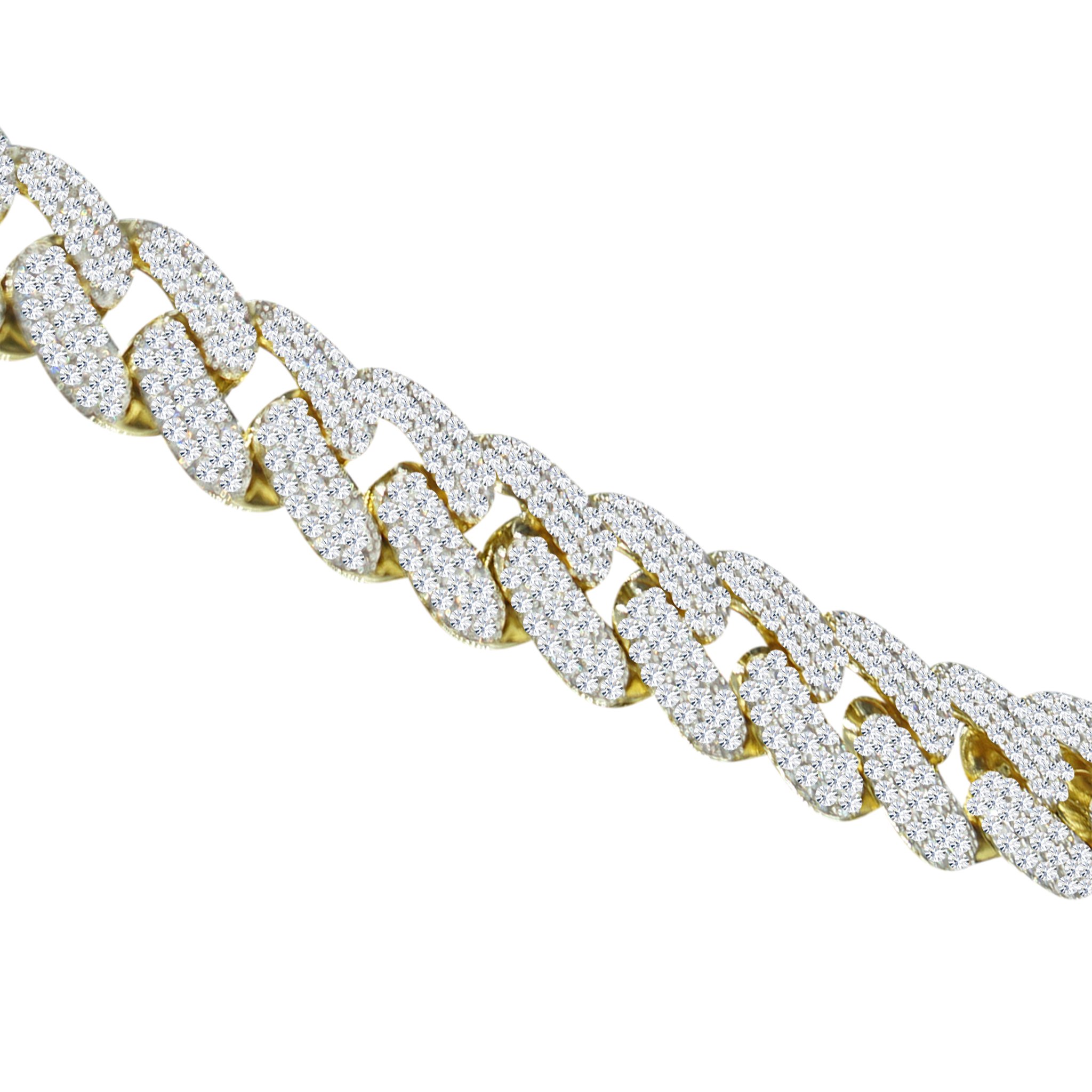 Drip Kit I Cuban link chain in gold or silver, featuring hand-set AAA-grade cubic zirconia, showcasing luxury and craftsmanship.