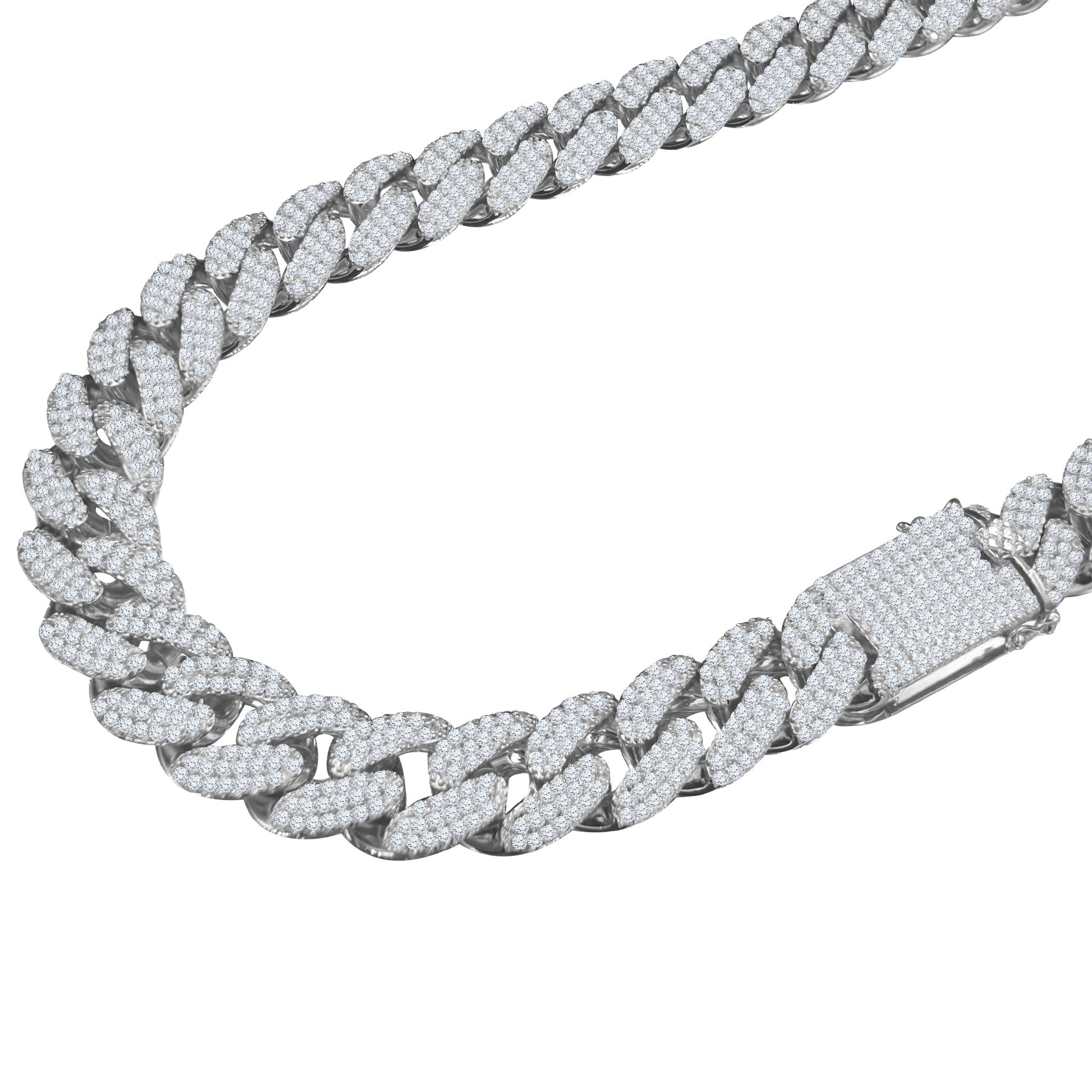 Drip Kit I Cuban link chain in gold or silver, featuring hand-set AAA-grade cubic zirconia, showcasing luxury and craftsmanship.