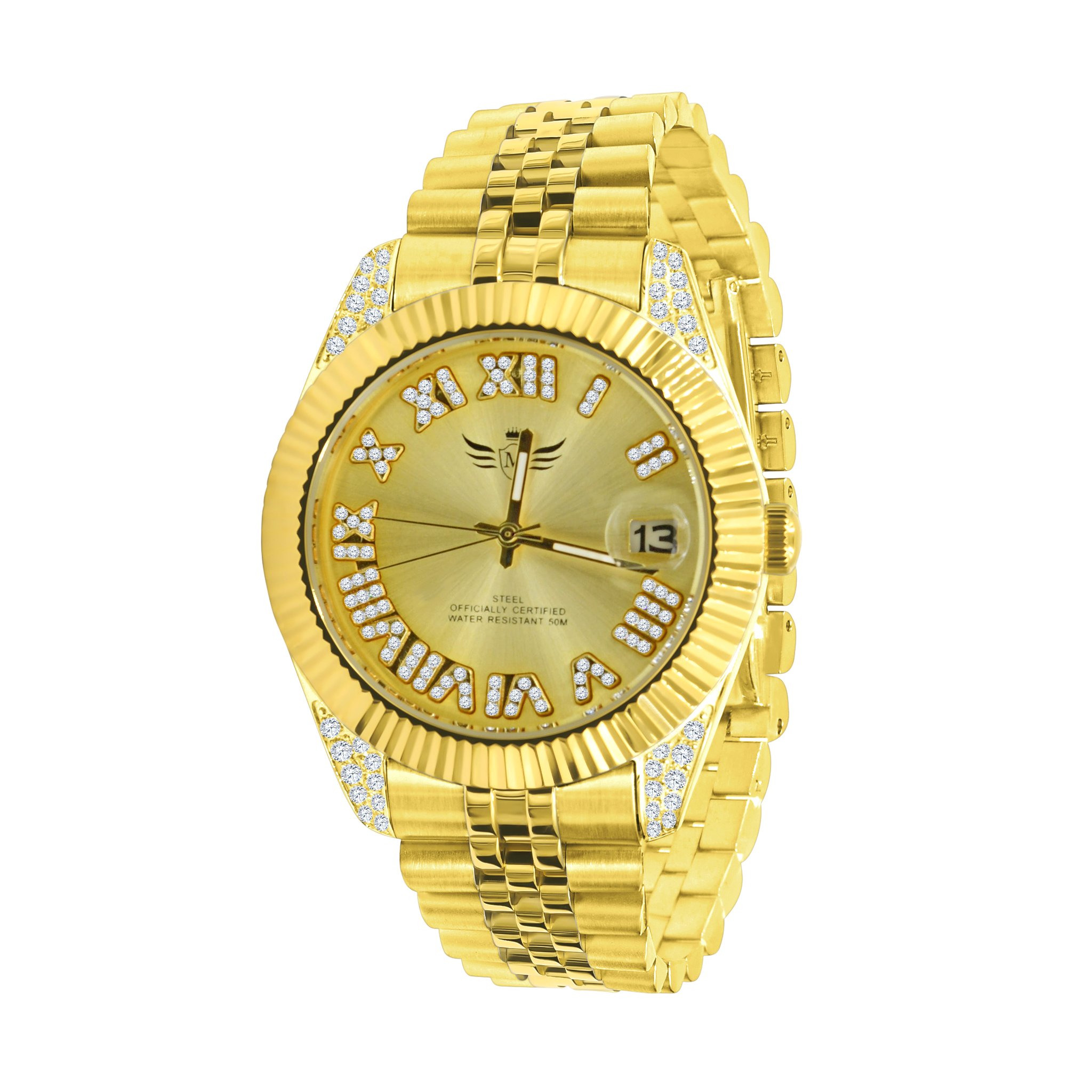 EARL Steel Watch I 530562 featuring a luxurious design with Roman numeral dial and stainless steel strap.