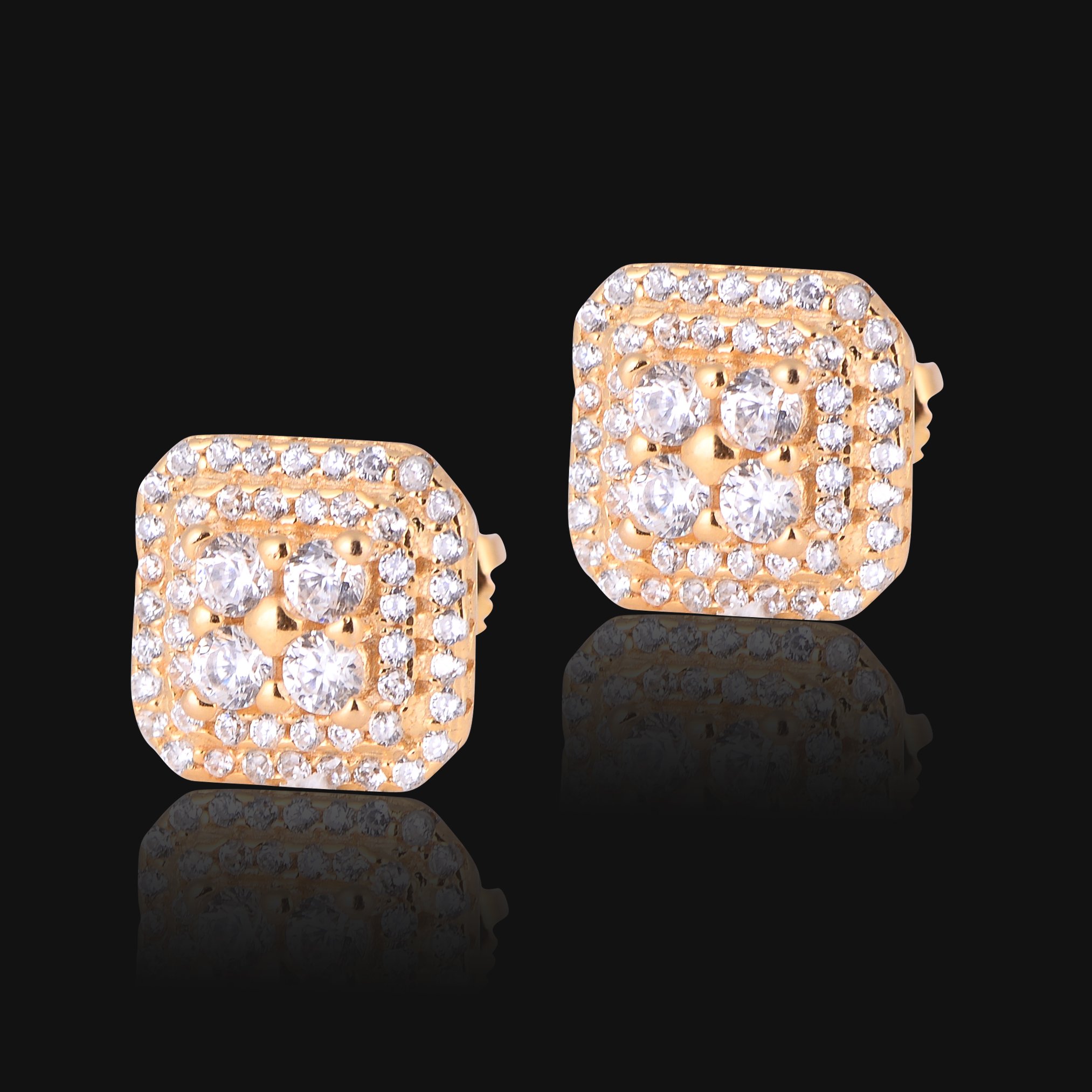 ELEGANCE 925 Earrings featuring brilliant cubic zircons in sterling silver, showcasing timeless elegance and quality craftsmanship.