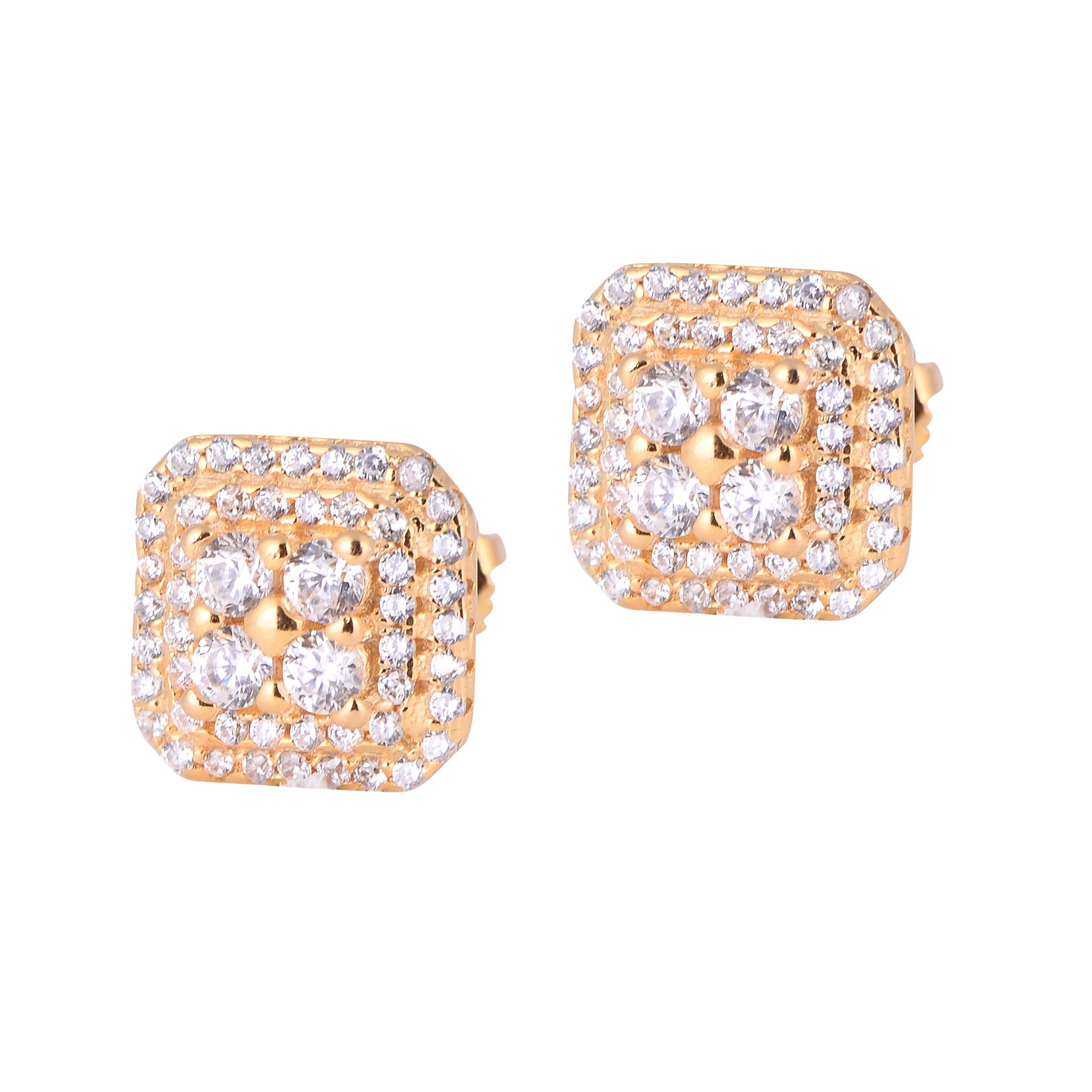 ELEGANCE 925 Earrings featuring brilliant cubic zircons in sterling silver, showcasing timeless elegance and quality craftsmanship.