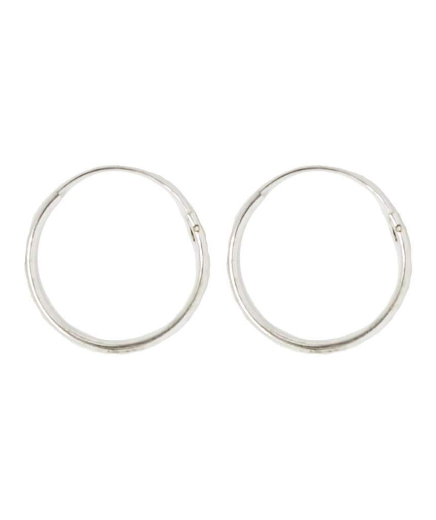 Elegant gold hoop earrings by Urbiana, handmade from brass, lightweight and hypoallergenic, perfect for sensitive skin.