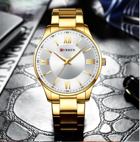 ELITIST Executive Metal Watch I 551202 showcasing its elegant design with a solid base metal alloy and stylish 44mm dial.