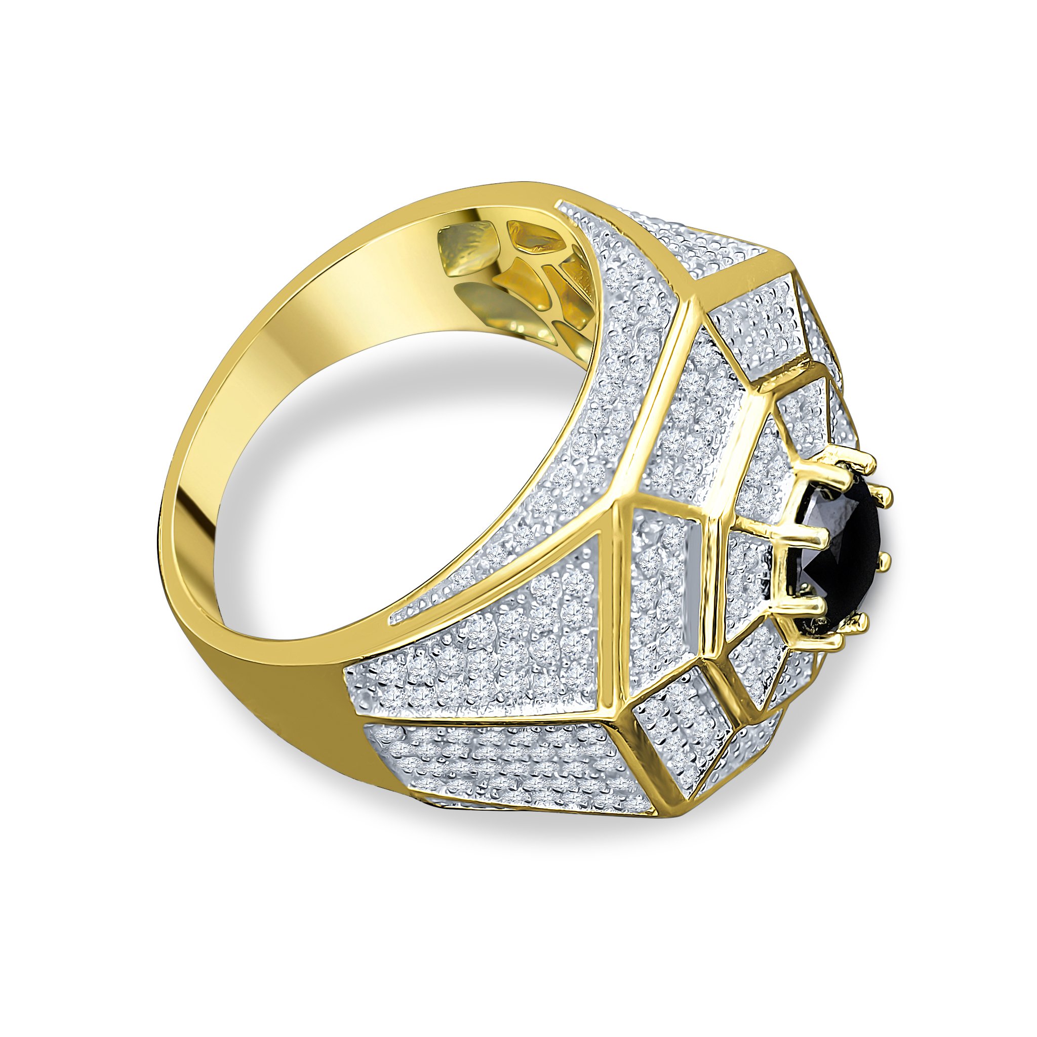 ENTICE 925 Silver Ring featuring micropave CZ stones, elegantly designed with a prong setting for enhanced brilliance.