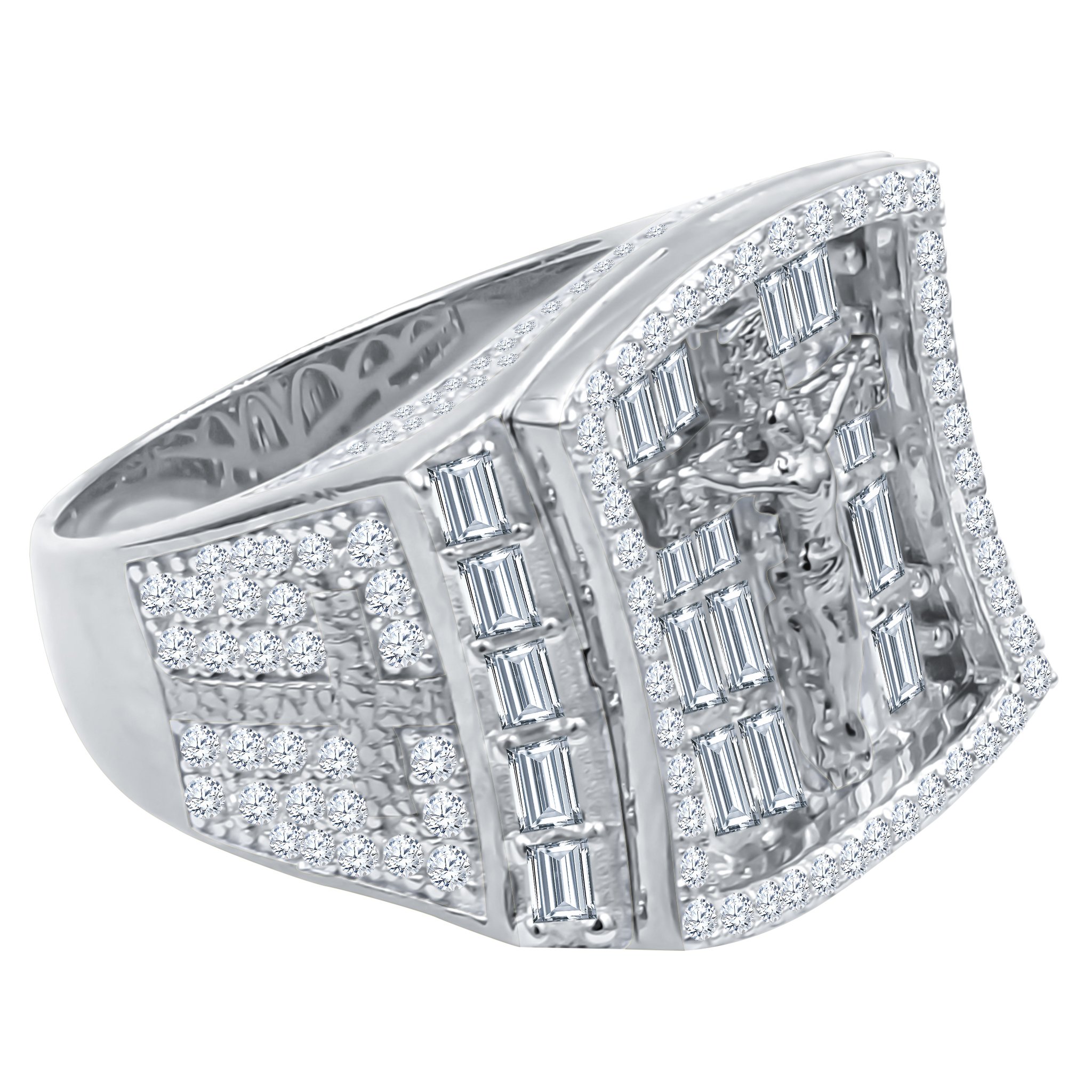 Epitome Silver Ring featuring 925 sterling silver and AAA grade cubic zircon stones, elegantly designed with a prong setting.