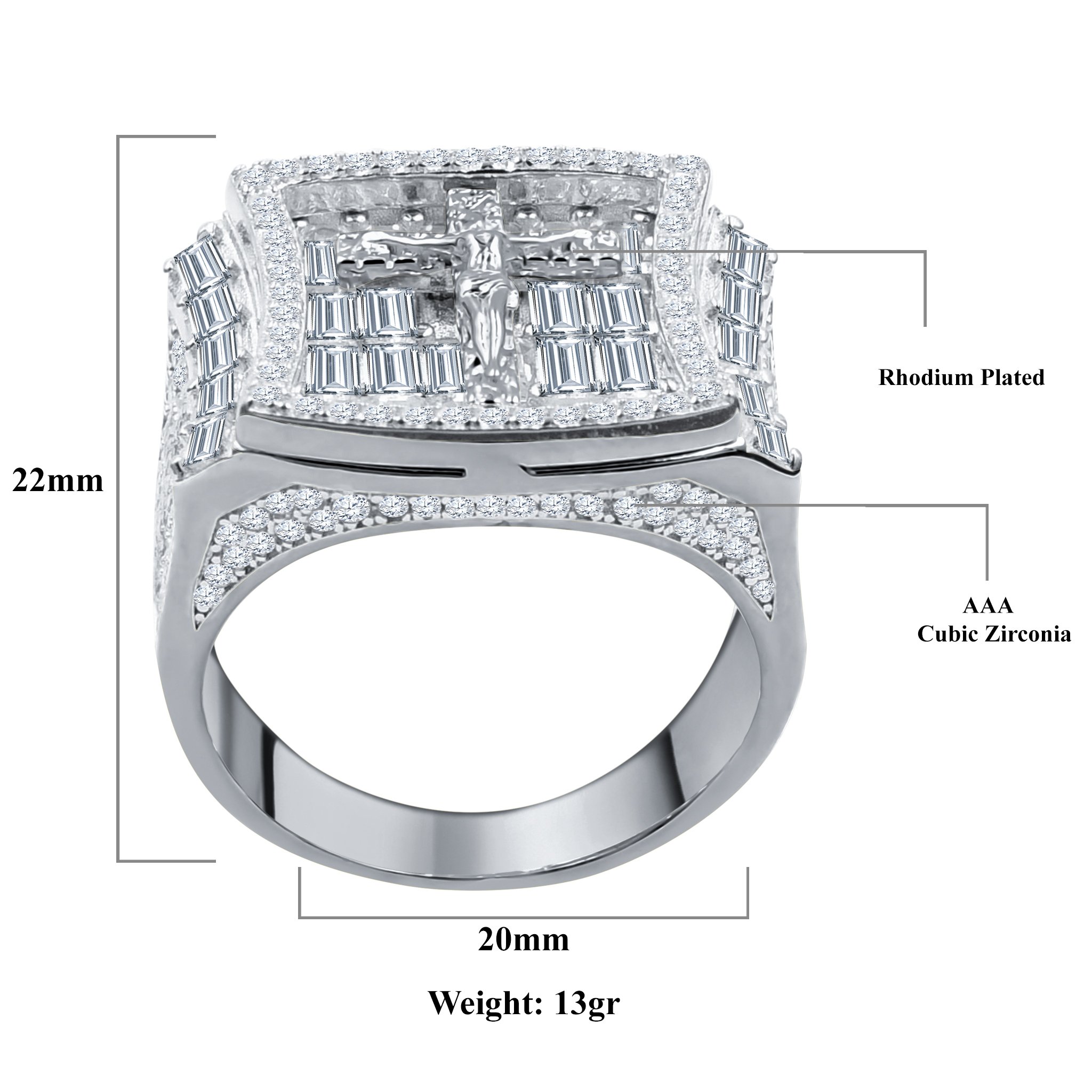 Epitome Silver Ring featuring 925 sterling silver and AAA grade cubic zircon stones, elegantly designed with a prong setting.