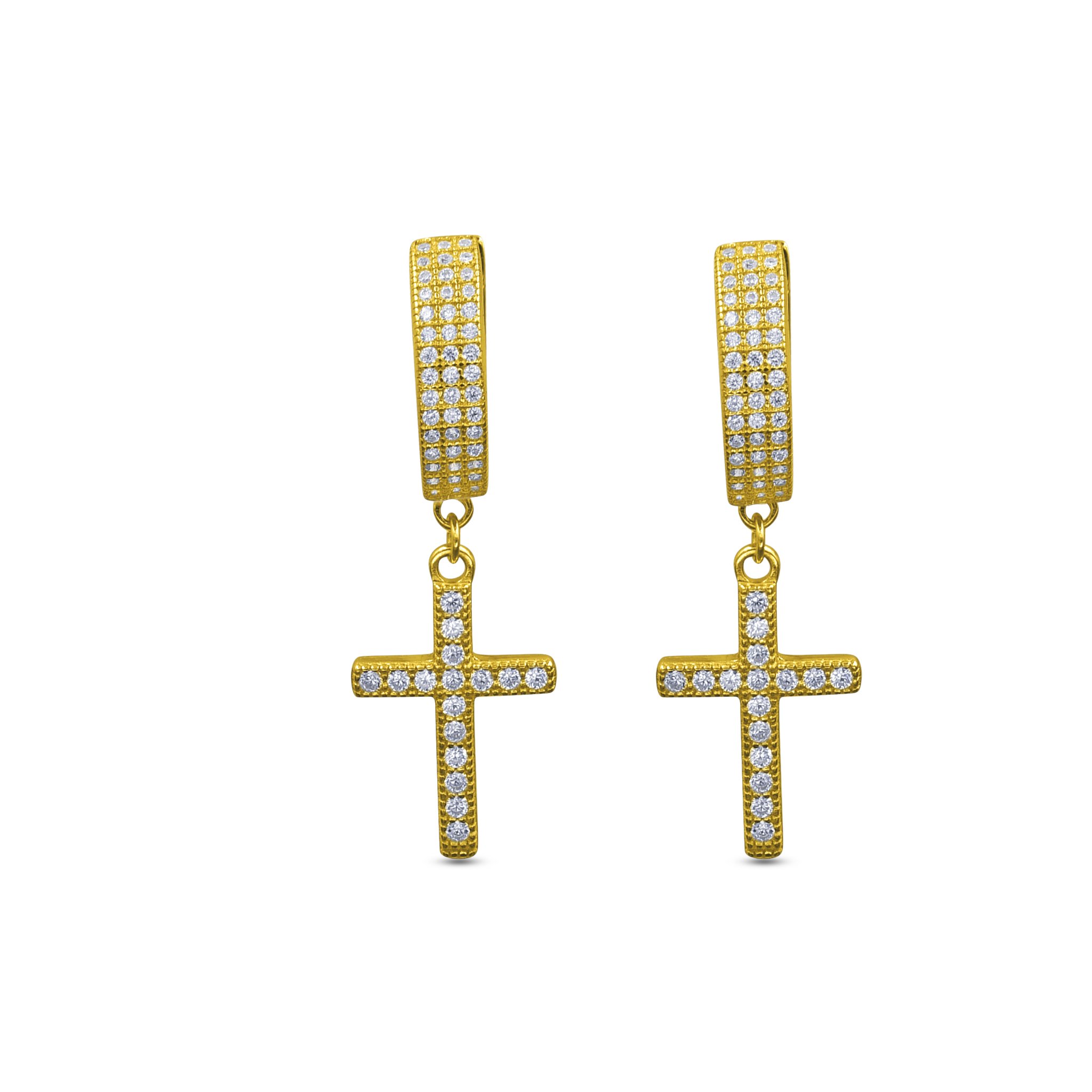 Fancy 925 earrings featuring cubic zircon stones set in sterling silver, showcasing a lightweight and elegant design.