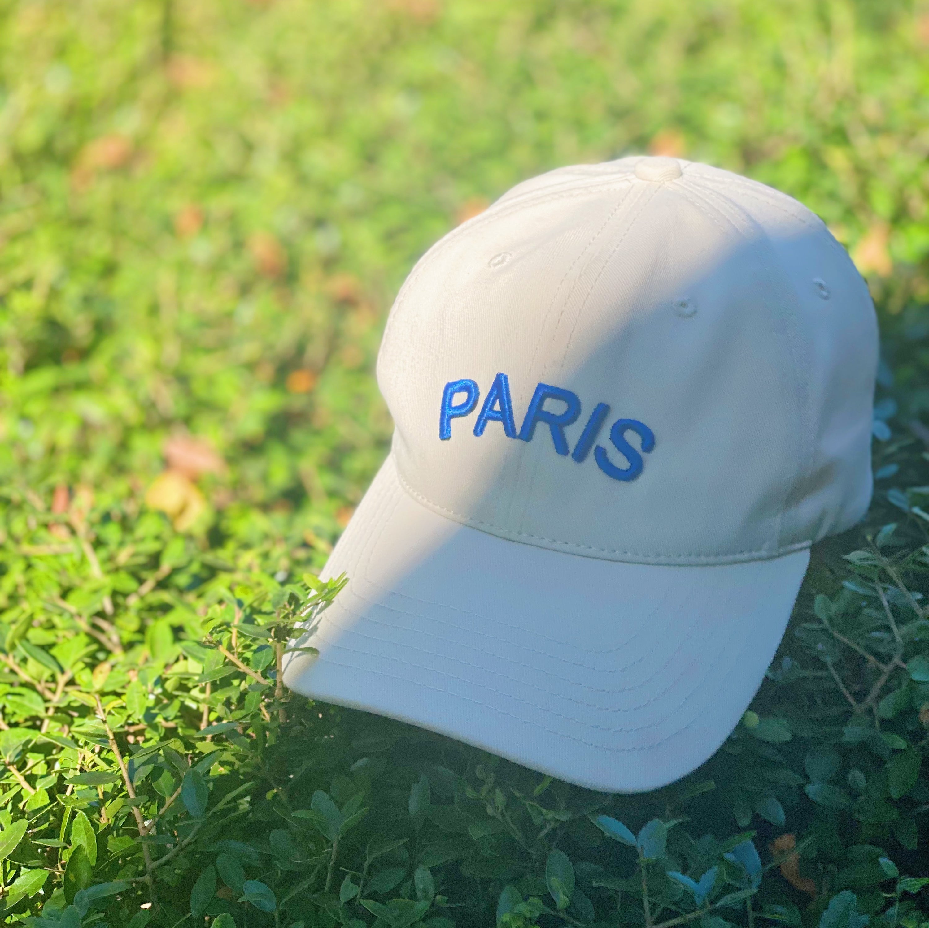 Favorite Word Cotton Ball Cap featuring 3D embroidery, adjustable strap, and curved brim, made from high-quality cotton.