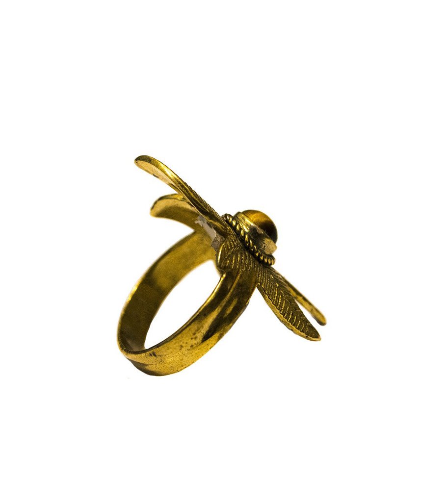 A beautiful Flower Ring featuring a unique floral design, crafted from hypoallergenic brass and silver, perfect for festivals and everyday wear.