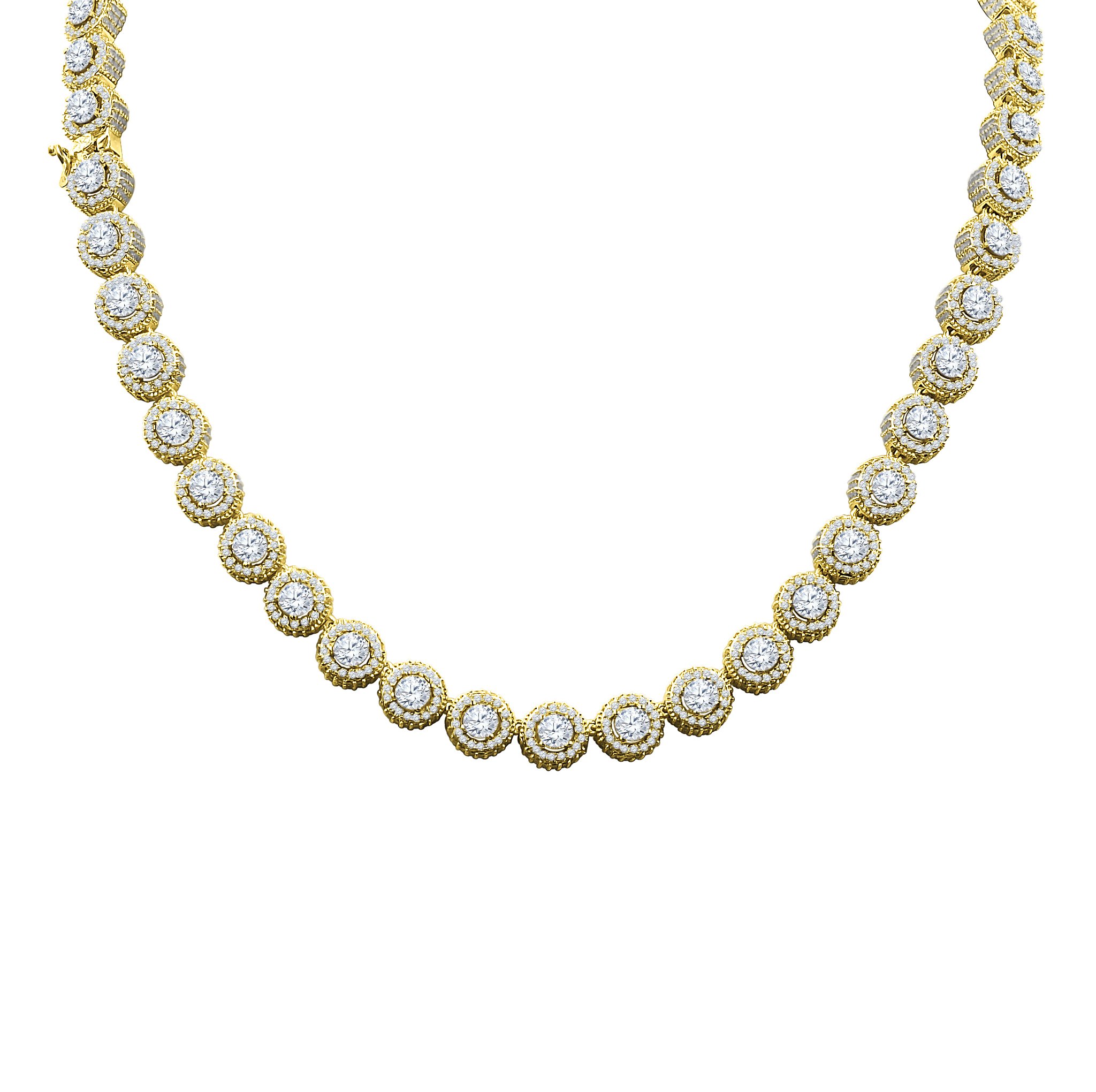 FLUORESCENT Square Tennis Chain featuring round zirconia on a brass frame, showcasing its vibrant shine and elegant design.